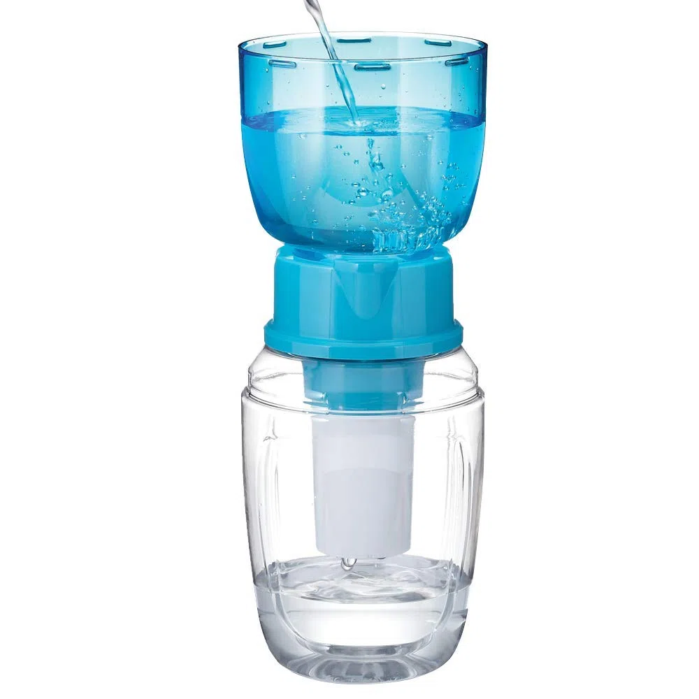 Waterman - Filtro de agua biomineral mini de Waters Corea, filtro de agua potable portátil sin BPA para agua potable ionizada y rica en minerales básicos, 600 ml, agua alcalina