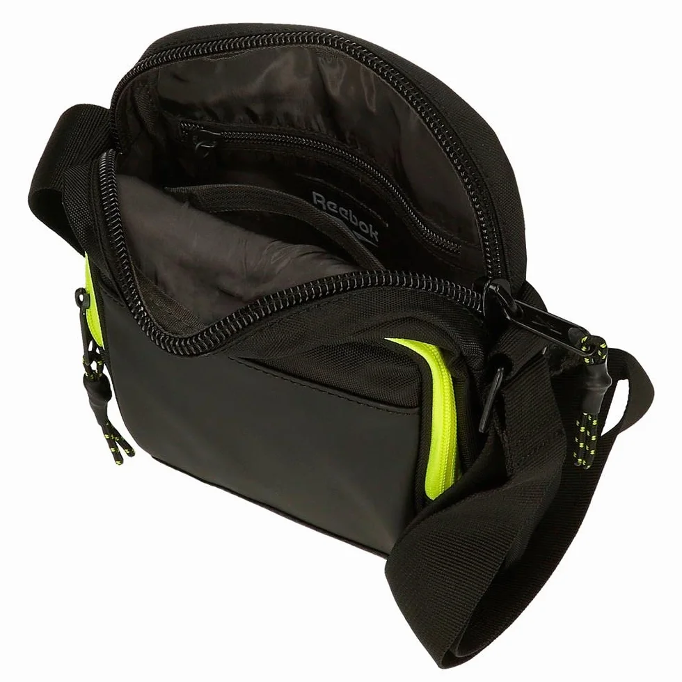 Reebok Hamilton Bandolera Grande Negro 17x22x8 cm Poliéster