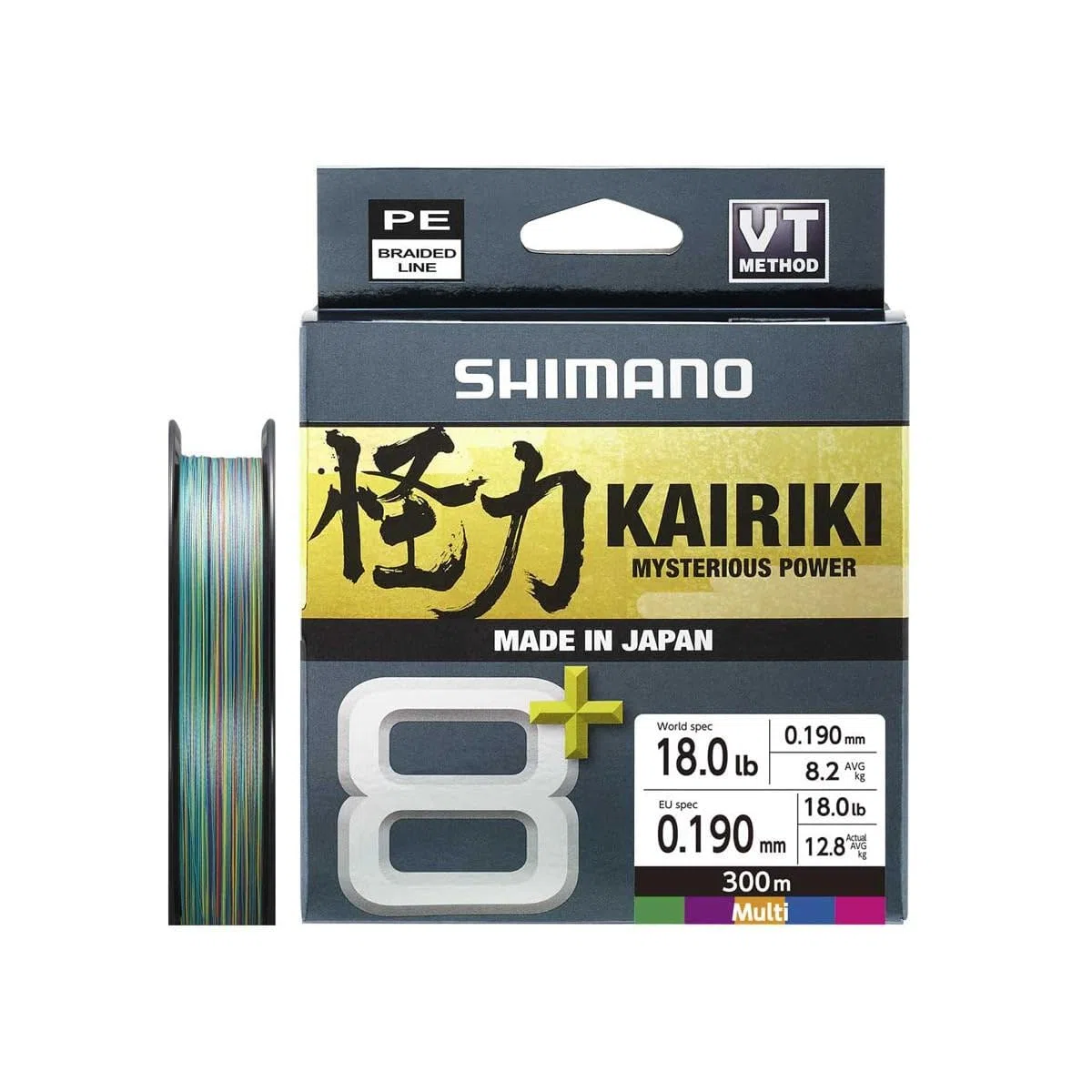 Line Kairiki 8+ - 300m 0.19mm 13.4kg Multi C.