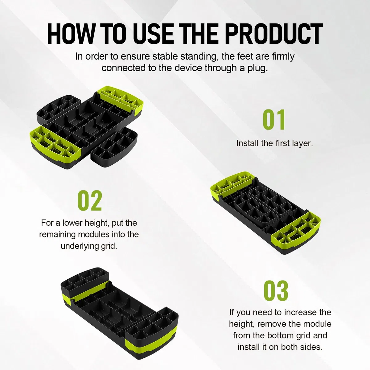 Stepper Fitness para Casa,Step Antideslizante Ideal para Ejercicios Aeróbicos y Fitness