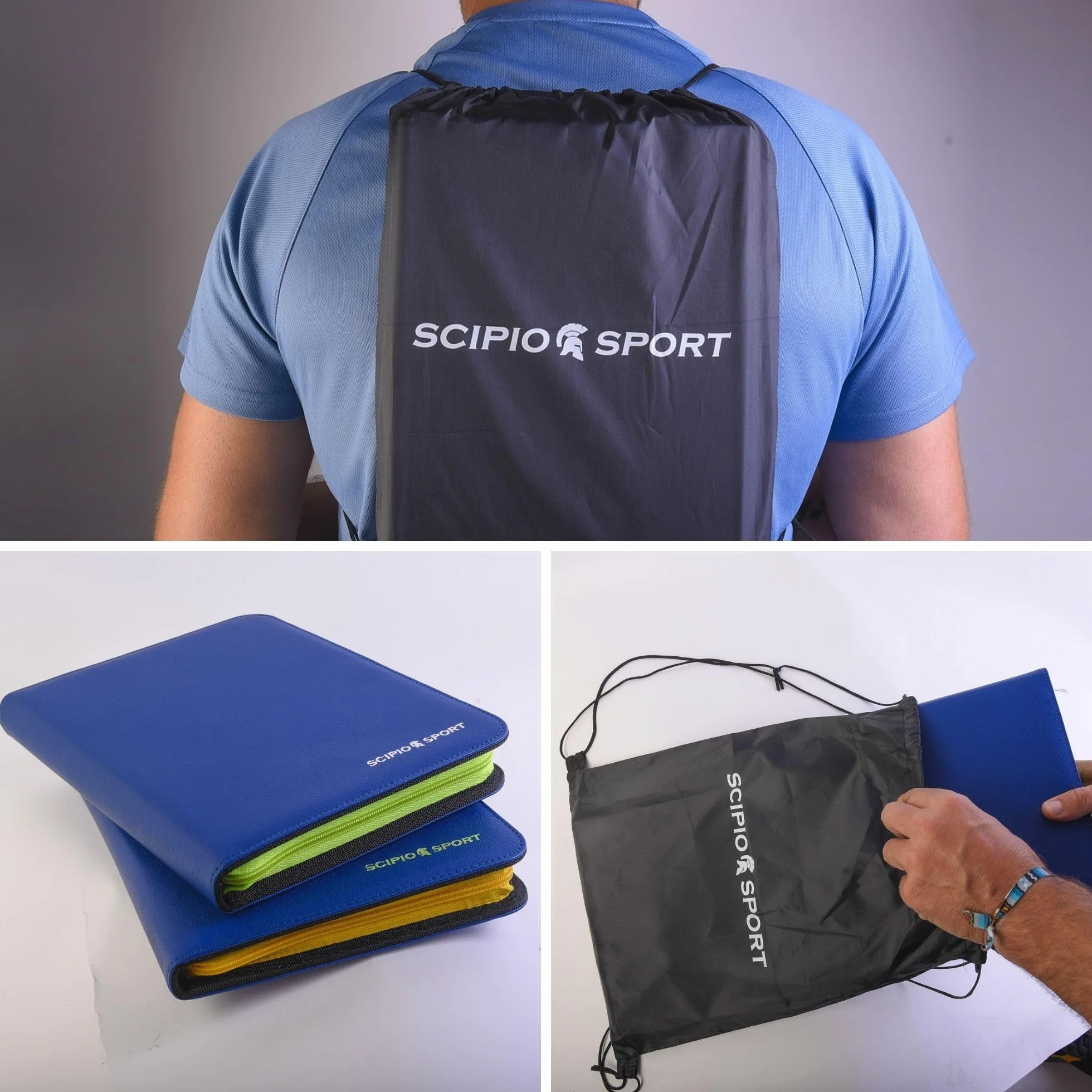 SCIPIO SPORT - Dispone de 3 Equipos, Pizarra Tactica Entrenador Futbol, Carpeta Tactica Entrenamiento, Regalo Entrenadores Futbol, Pizarra Magnetica Entrenador, Pizarra Futbol y Futbol 7