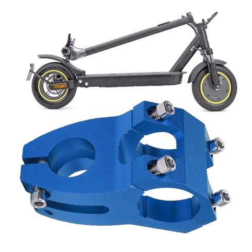 Vástago universal de aleación de aluminio 23,5 mm para SmartGyro KuKirin scooter negro