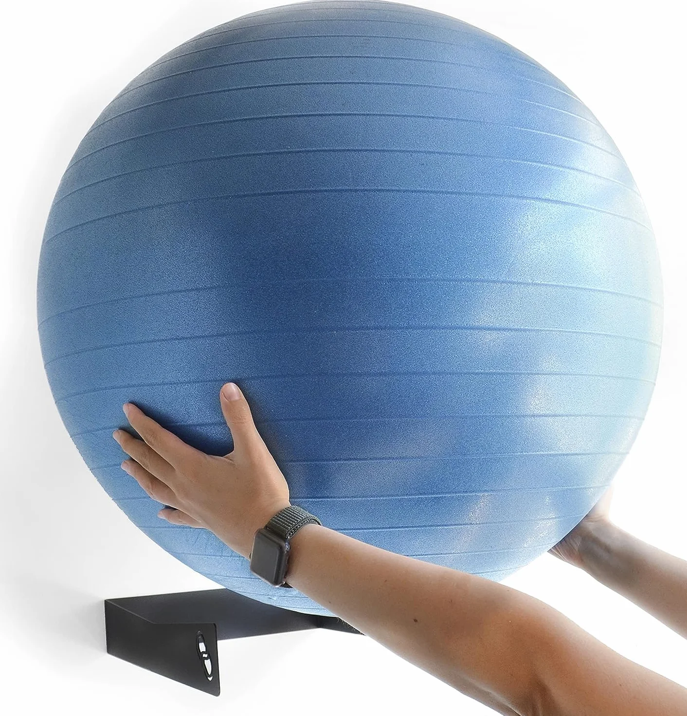 Soporte de Pared para Pelota de Pilates, Yoga, Fitness, Acero al Carbono