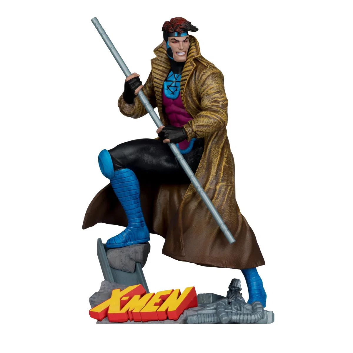 McFarlane Marvel Gambit - Juguete Coleccionable a Escala 1:10 con Escena (X-Men #1)