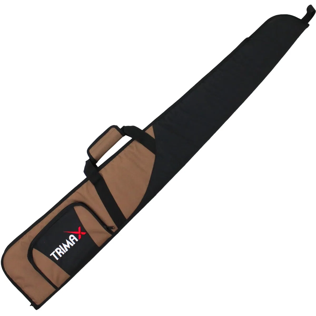 Trimax Funda JC132 Color marrón/Negra para carabinas, Rifles, escopetas y Armas largas en General. Acolchada. Longitud: 132 cm.