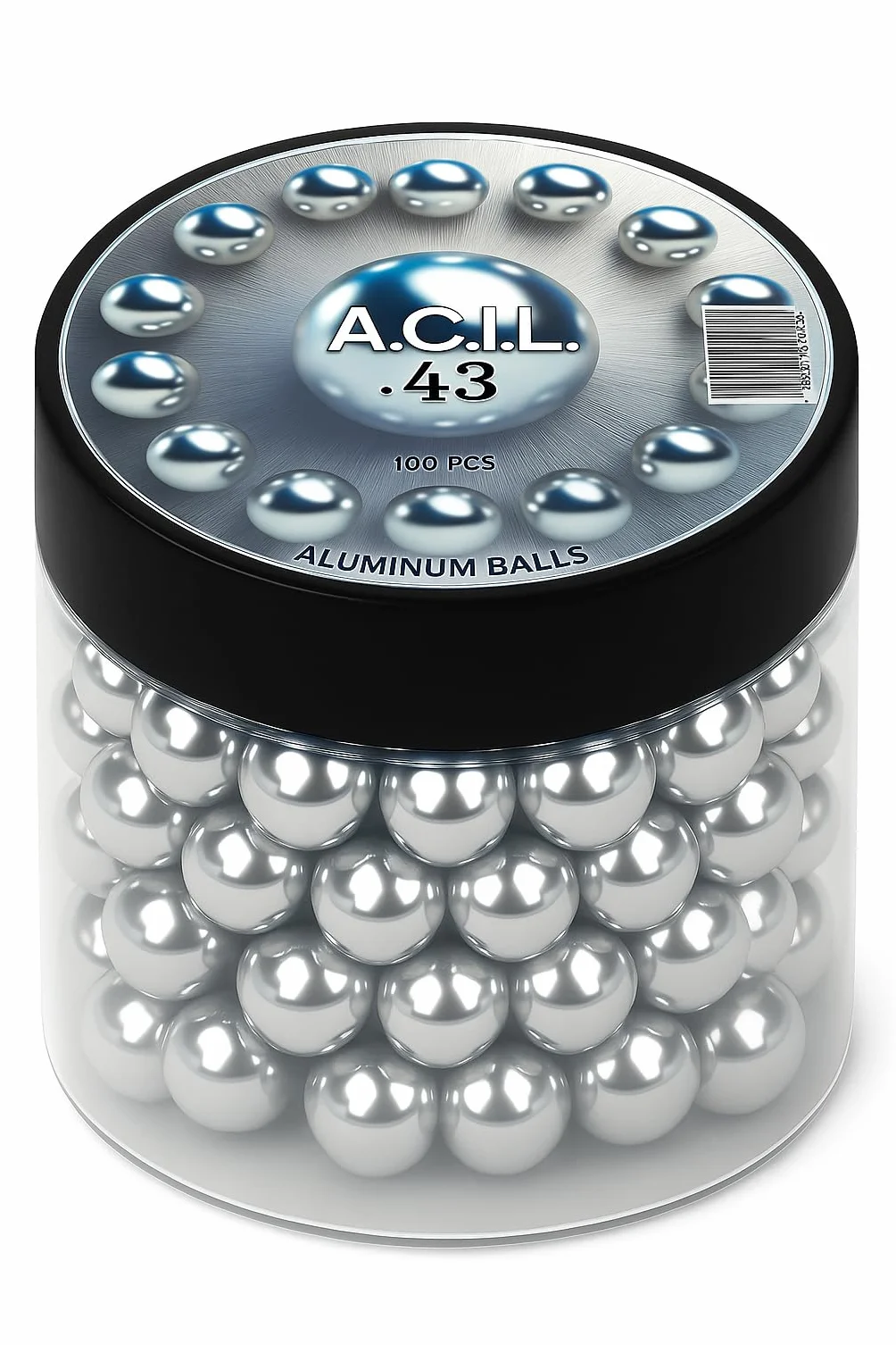 Bolas de aluminio en 43 Caliber Solid Resuable Seamless Paintballs for High Impact, Training, Target Practice and Defense. 43 Cal.