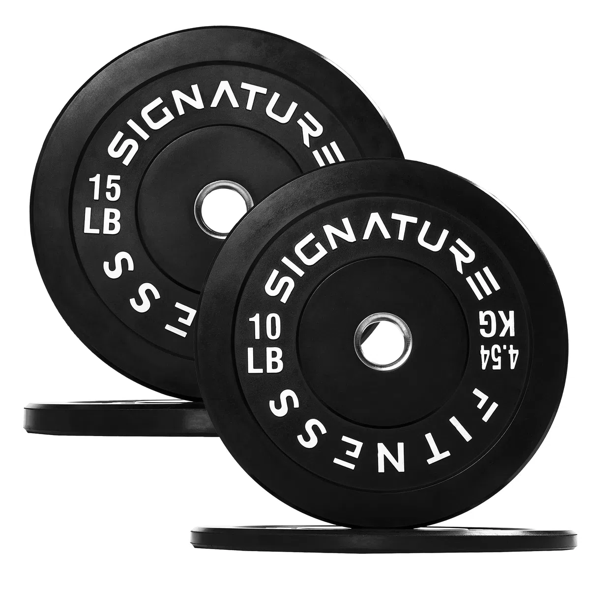 Fitvids Bumper Plate, Olympische Hantelscheiben mit Stahlnabe, 5,1 cm, 1 Paar