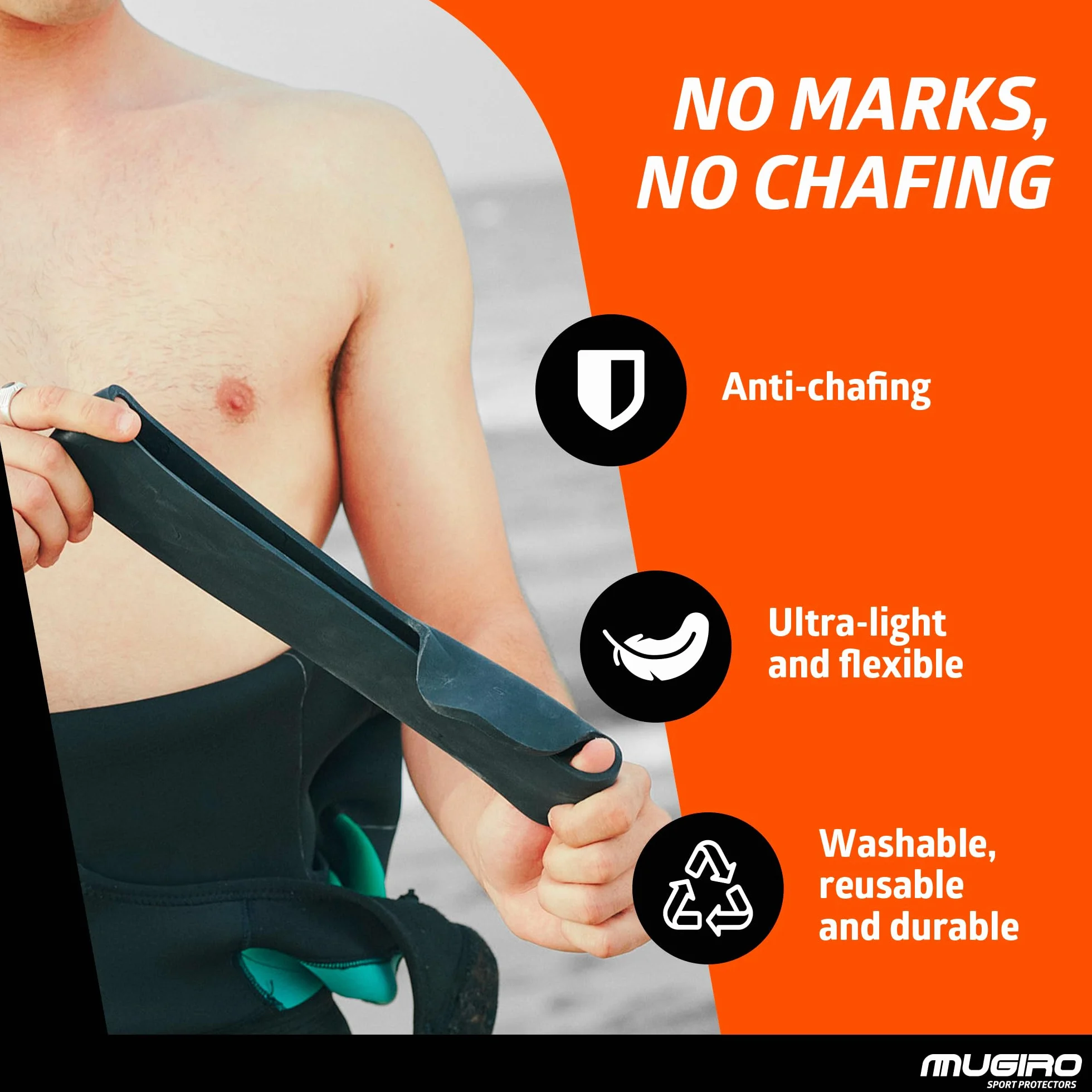 Mugiro Protector de Cuello Neopreno para Buceo Natación Surf 5mm Hecho en España