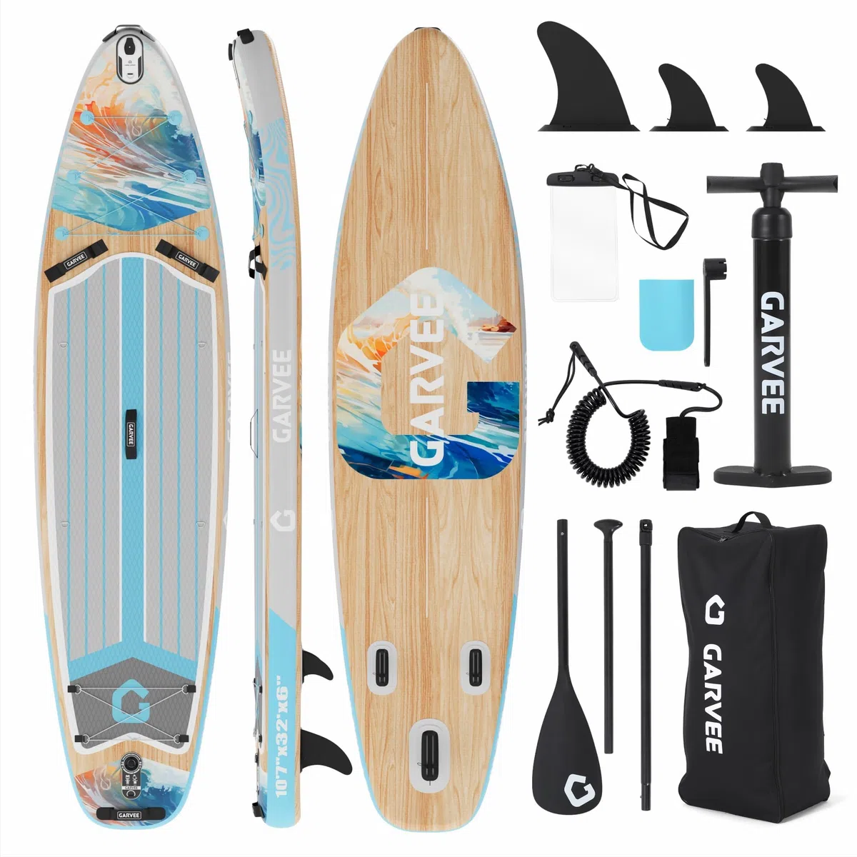 Tabla De Paddle Surf Hinchable 86CM Ancho Estable – Sup De PVC con Alta Capacidad De Carga 158KG – Ideal para Principiantes y Yoga Acuático – Incluye Remo, Bomba y Mochila