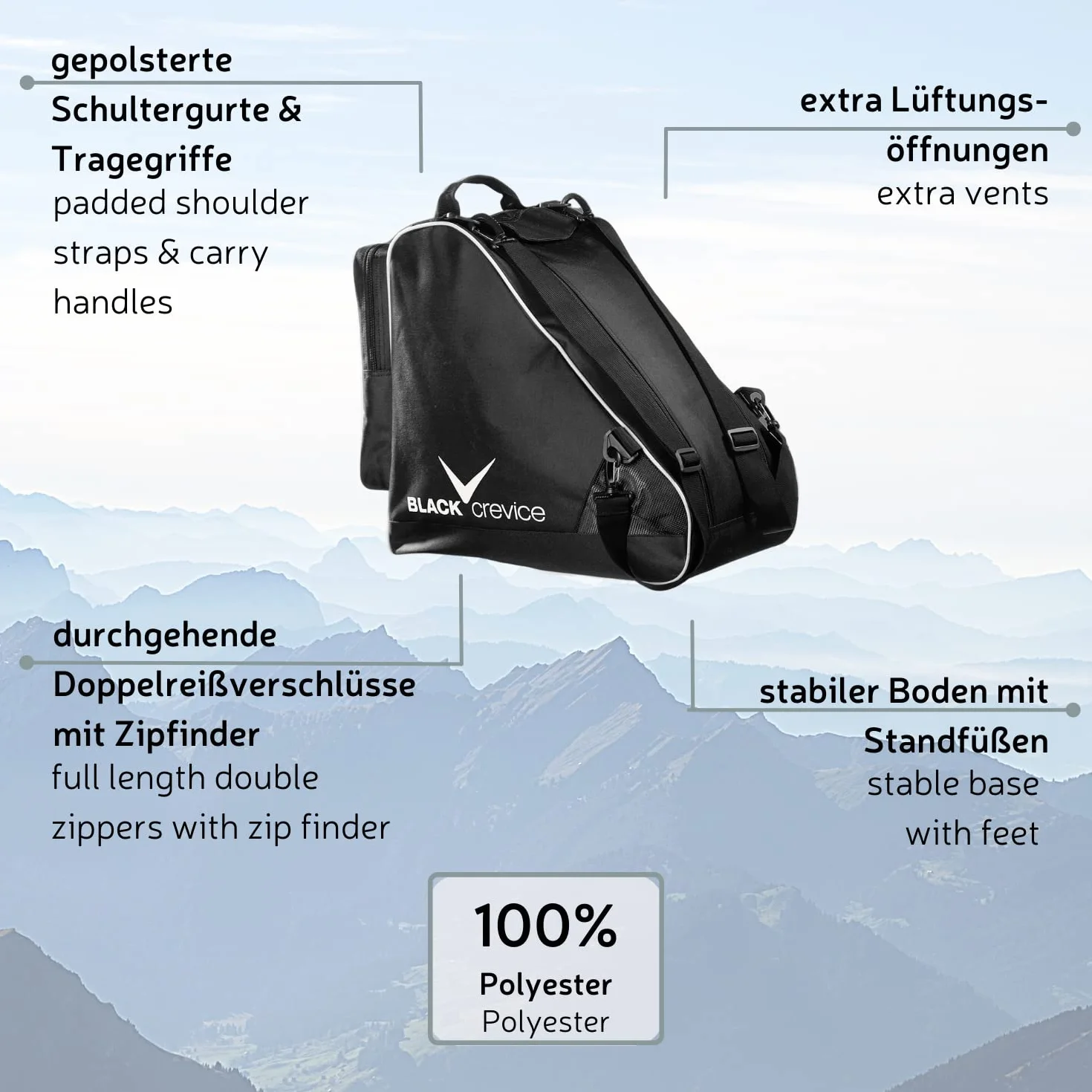 Black Crevice Bolsa de deporte