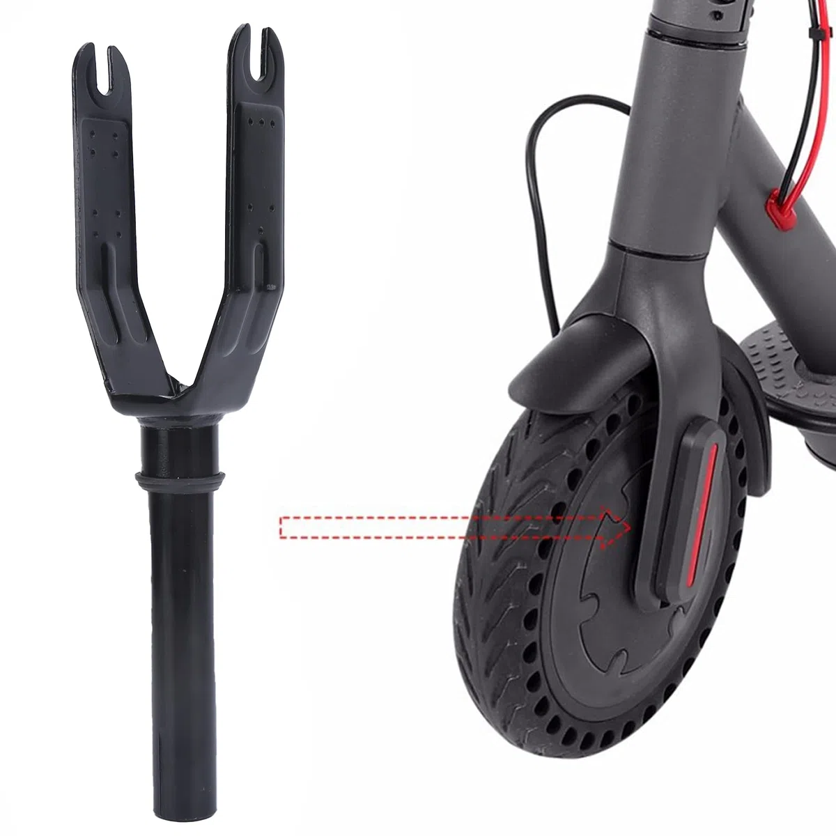 zottel Horquilla Delantera, Accesorio para Patinete Eléctrico Que No Se Deforma Fácilmente para Xiaomi M365 para Xiaomi M365PRo