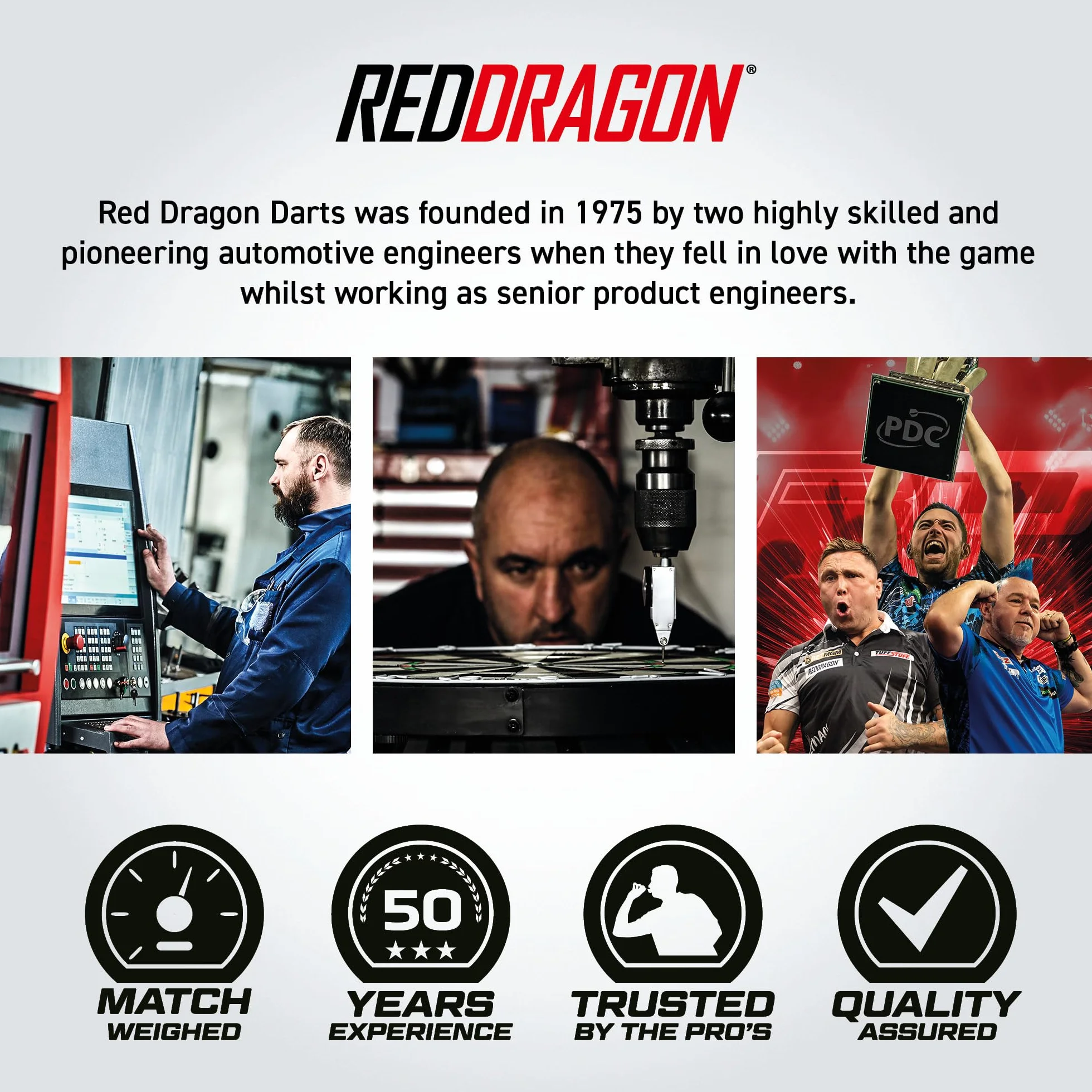 RED DRAGON Hell Fire 22g, 24g o 26g Dardos de Tungsteno de Punta de Acero con Plumas y Eje de Dardos