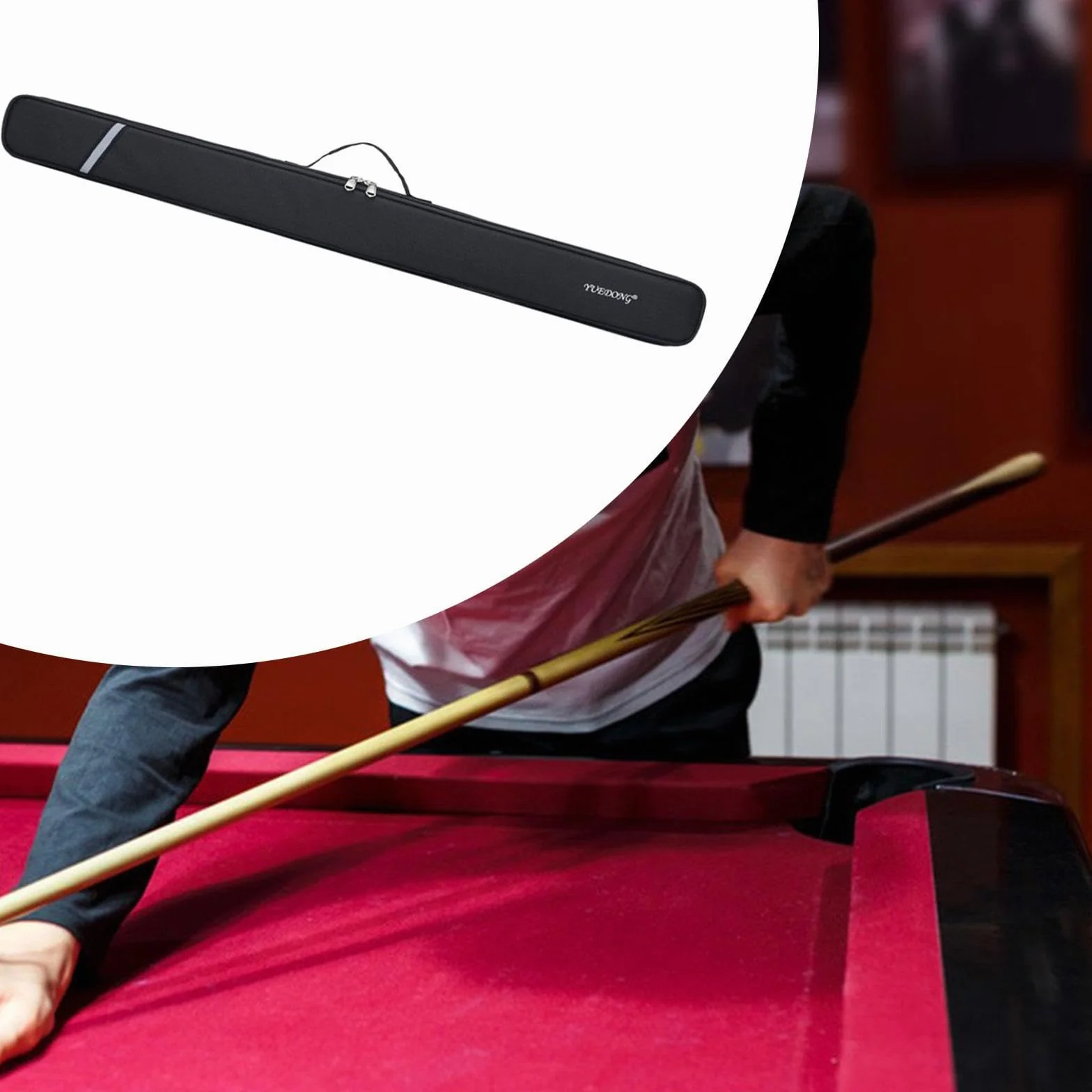 Milageto Funda para Tacos de Billar Bolsa de Pool Estuche de Snooker Resistente al Agua