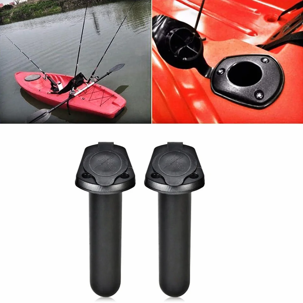 Soporte para cañas de Pescar Flush Mount 2pcs Kayak Canoa Barco