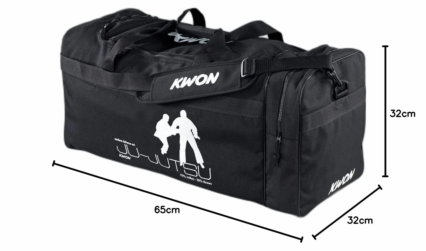 KWON Bolso Grande 65 x 32 x 32 cm Negro