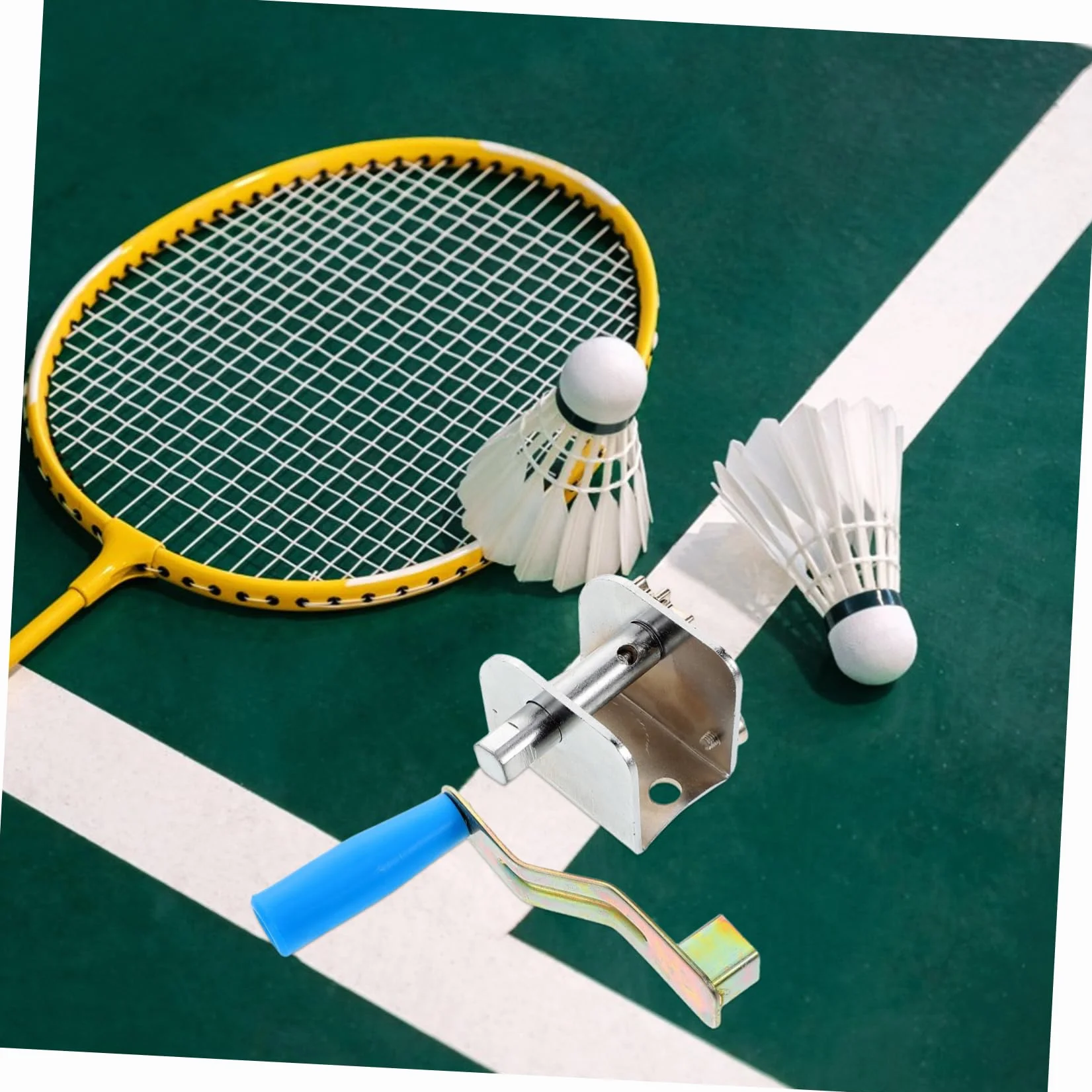 Tensor Manual para Red de Voleibol y Bádminton, Acero Resistente Ajustable