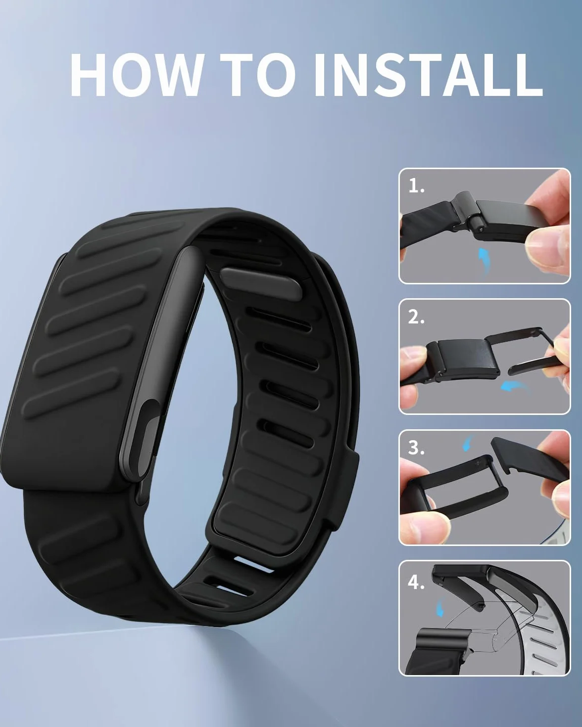 Pulseras Deportivas Compatibles con WHOOP 5.0, Correas de Repuesto Ajustables