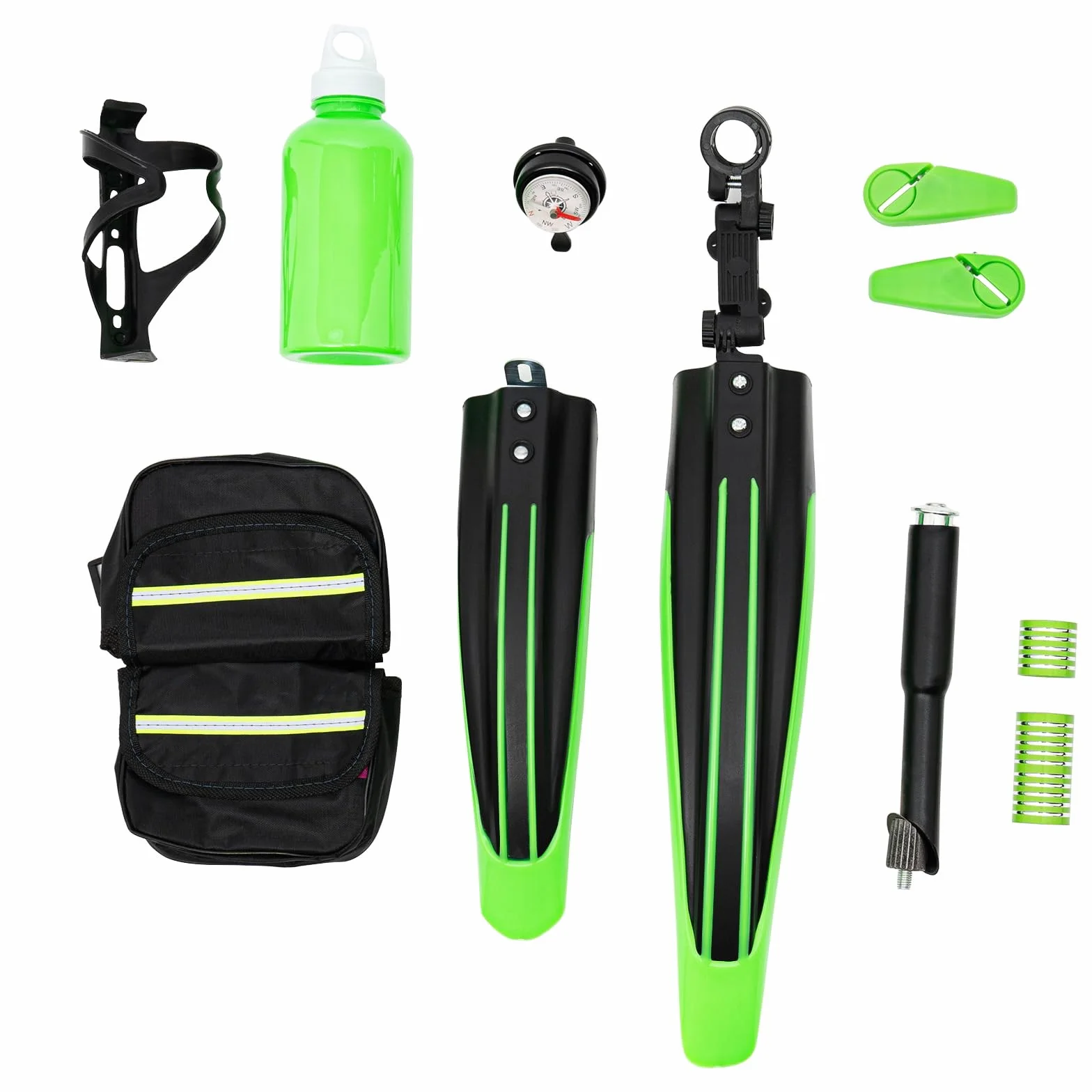 Bicicleta de Montaña de 20 Pulgadas y 75 kg de Capacidad de Carga, Hardtail MTB Marco de Acero al Carbono, Freno en V, Bicicleta de Montaña de Altura Ajustable, Guardabarros