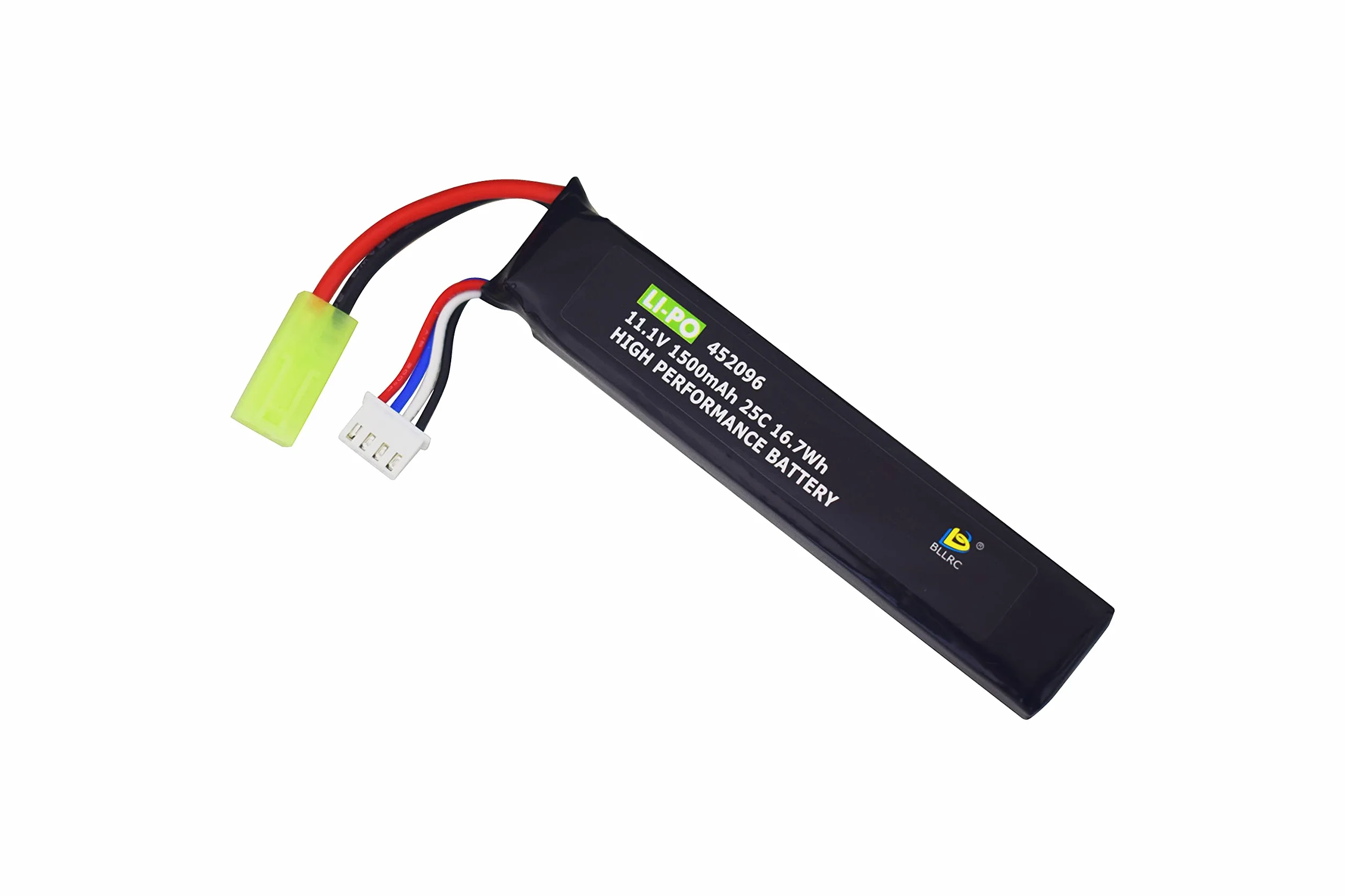 2PCS 3S 11.1V 1500mAh 25C Batería de Litio con Conector Mini Odamiya para Airsoft G36C M4A1-RIS M4A1 CAR15 MP5A5 M249 MP5K MC51 FNP90 AK47 G3A4 G36 Toy AEG Airsoft Rifle Batería