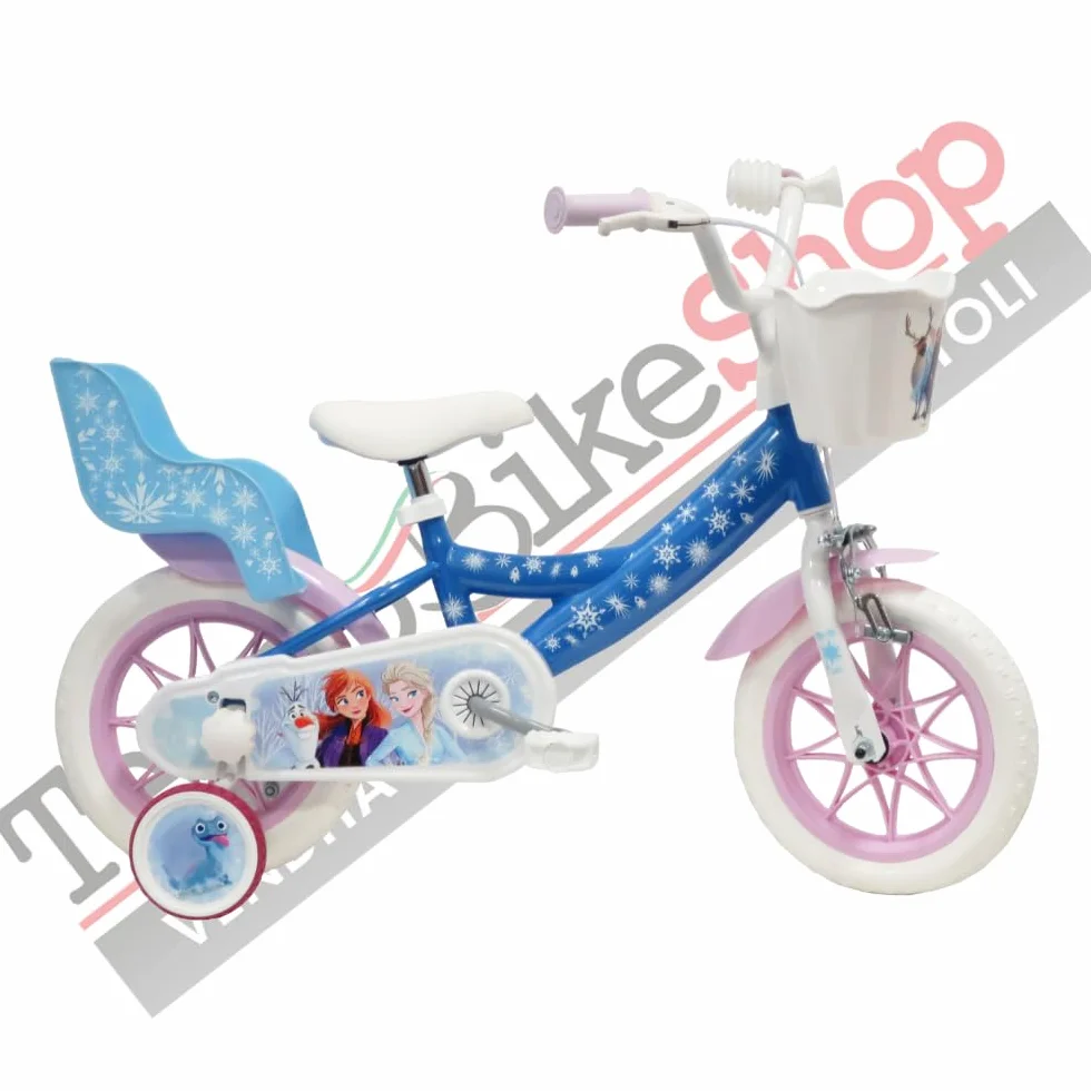 TECNOBIKE SHOP - VENDITA ACCESSORI GIOCATTOLI Bicicleta para Niña Bicicleta Denver Albri Frozen - Talla 12 pulgadas