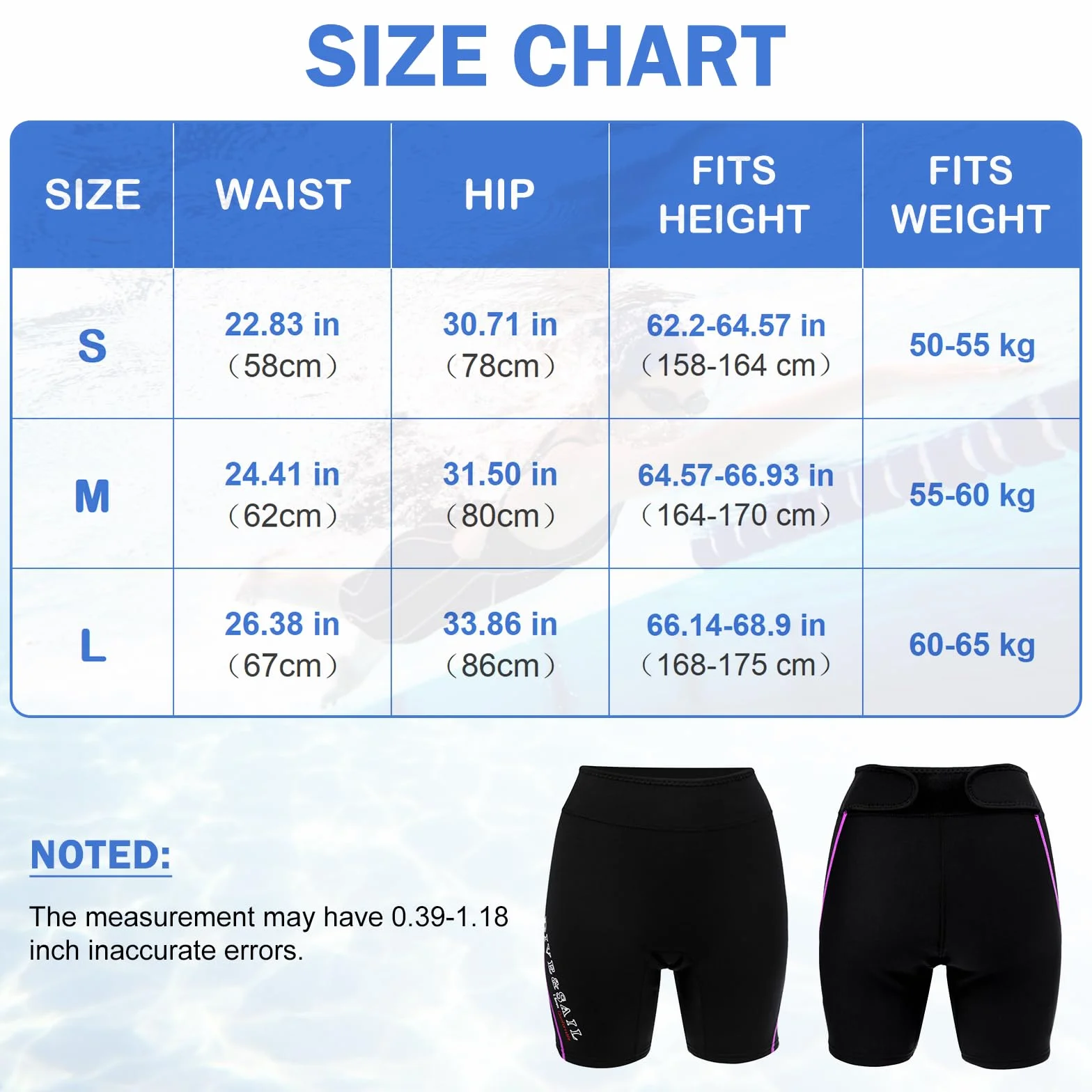 Sharplace Pantalones De Buceo De Neopreno De 1,5 Mm Snorkeling Trunks Wetsuit