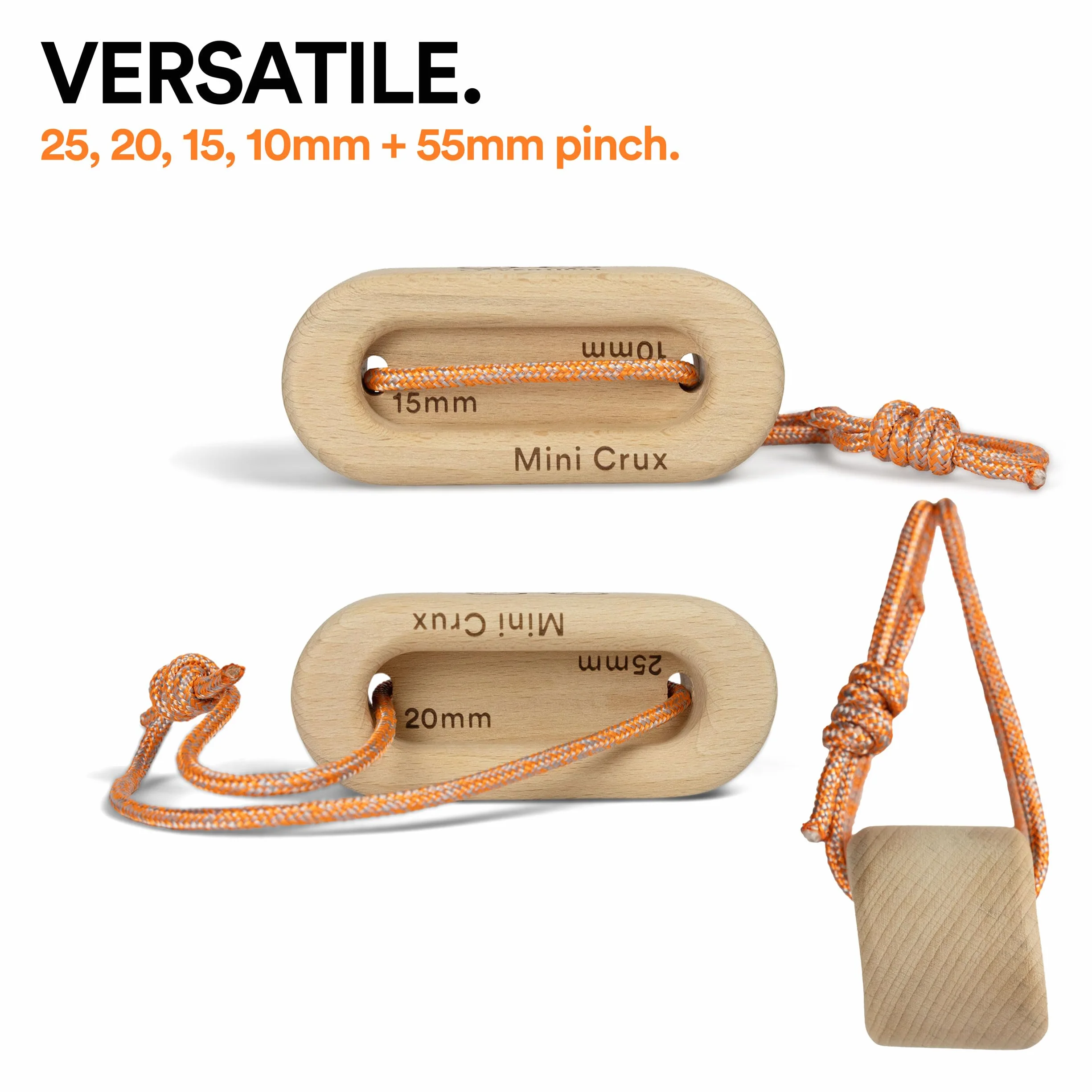 YY Vertical Mini Crux Hangboard de Madera Portátil para Entrenamiento de Escalada
