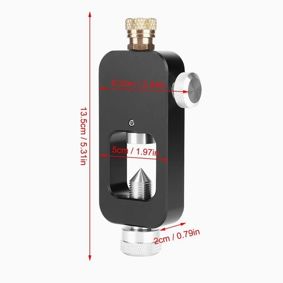 Adaptador de Recambio para Tanques de Oxígeno de Buceo, Válvula de Cilindro Submarino Profesional en Aluminio Ligero y Resistente (Portátil)
