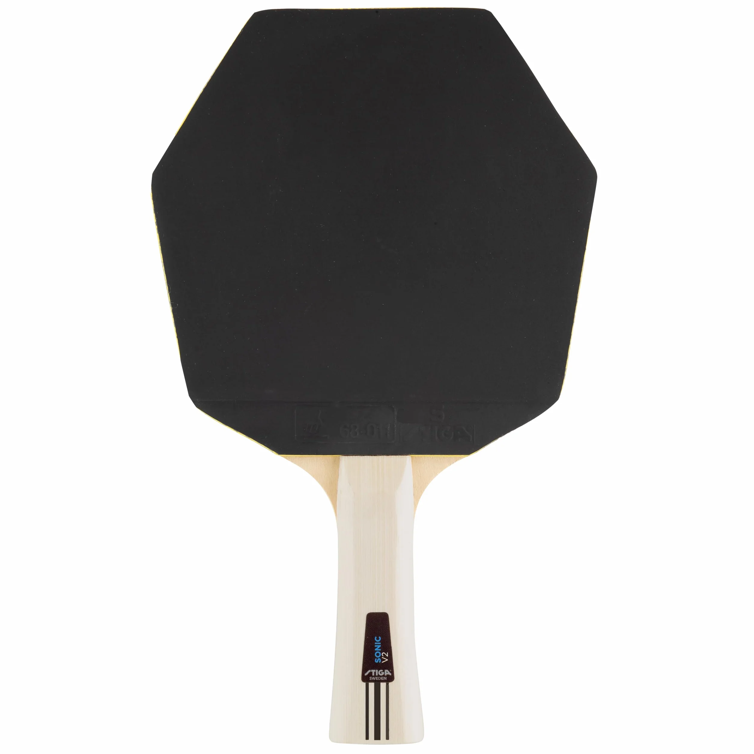 STIGA Sonic V2 Set de Tenis de Mesa Dos Raquetas Cybershape y Tres Pelotas, Goma aprobada por la ITTF, Principiantes, Familias y Jugadores Ocasionales