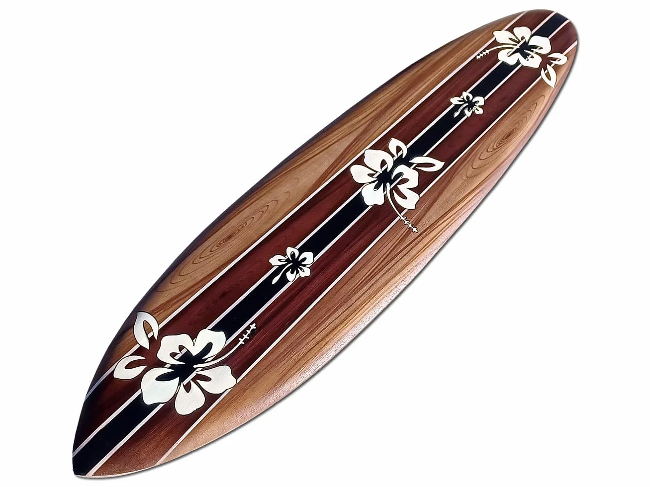 Tabla de surf madera 100 cm diseño aerógrafo