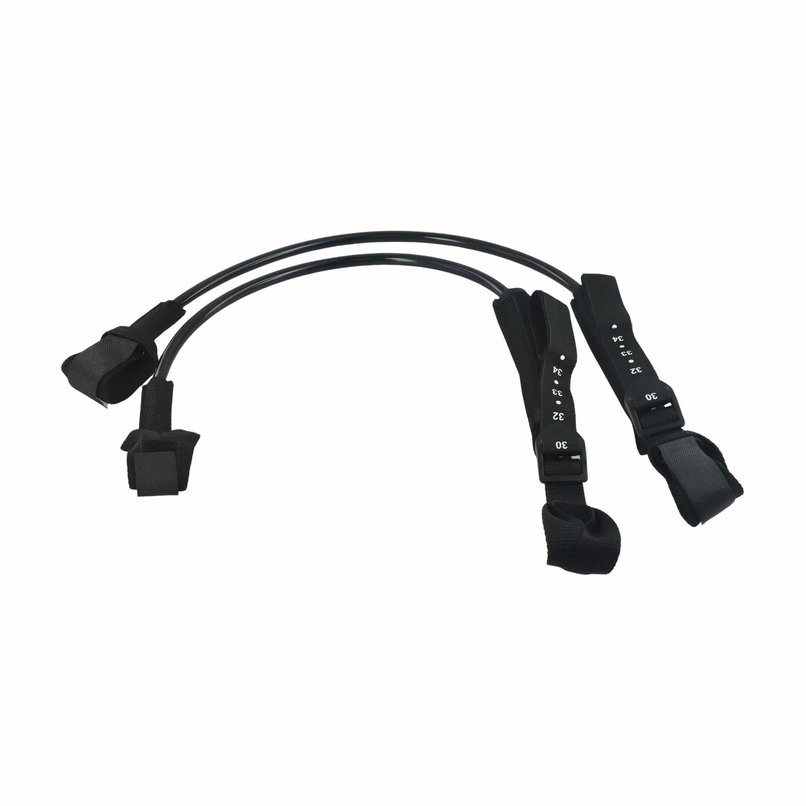 Arnés de Windsurf Antideslizante Ajustable Paquete de 2, Poliuretano, 22-28 Pulgadas, Negro