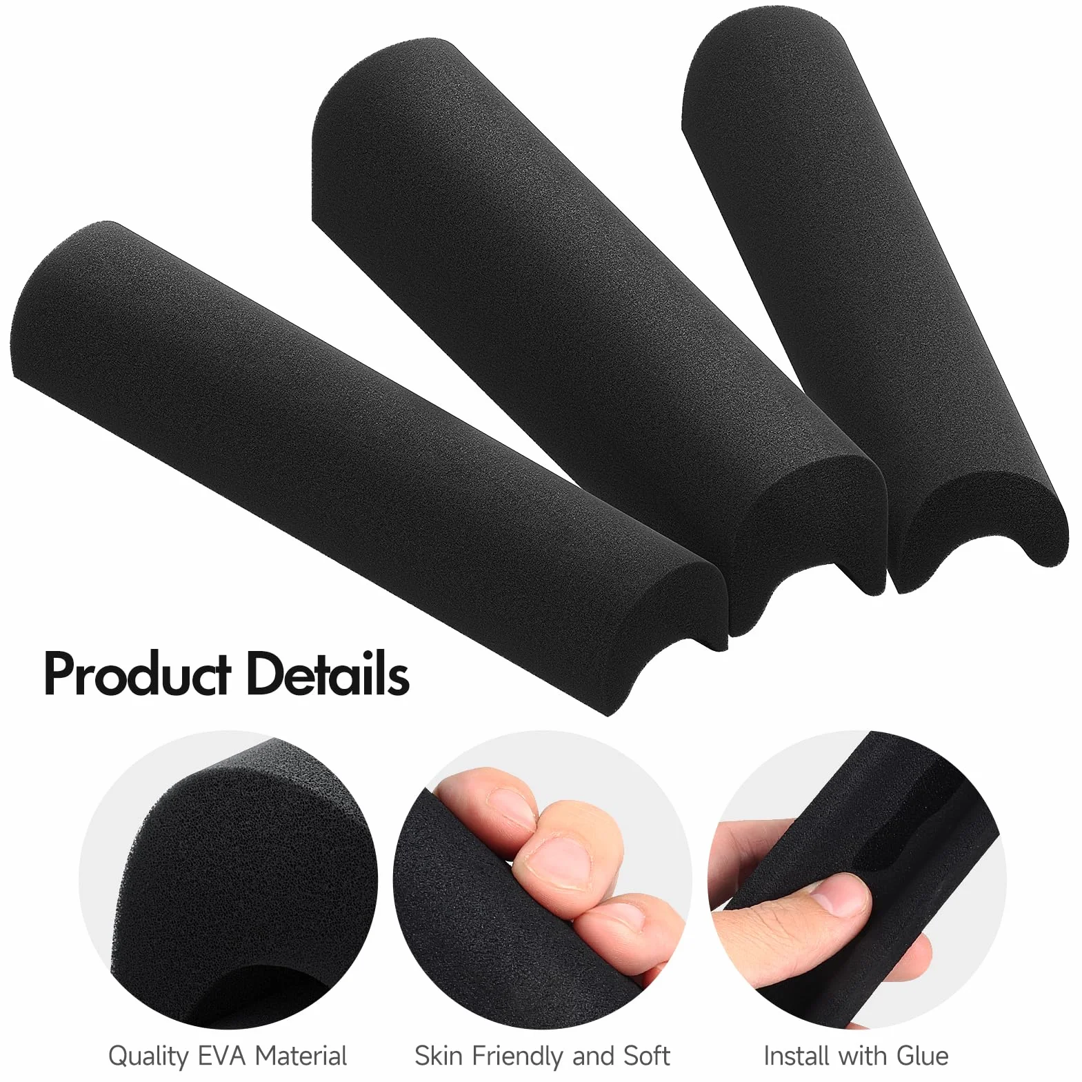 Feyachi Kit Elevador de mejilla para Rifle - Elevador de mejilla Ajustable para Culata de Rifle con 3 Almohadillas de Espuma EVA de Diferentes Alturas