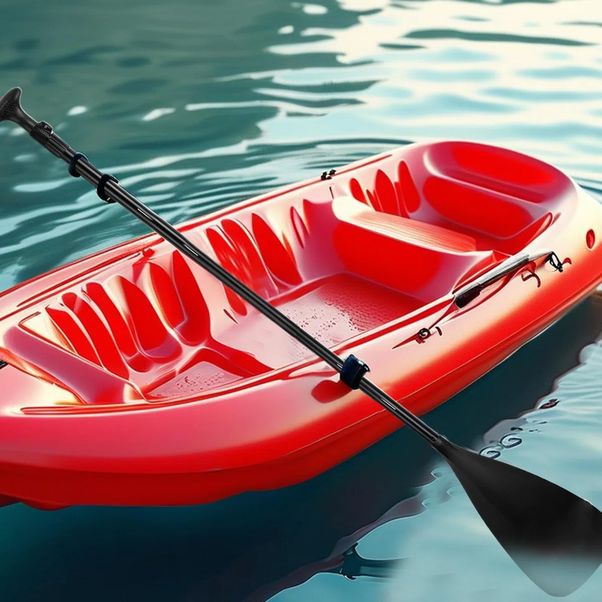 Paddle Surf de Remo - Paddleboard Flotante de 18 cm - Remo de Aluminio Ajustable de 3 Secciones para piragüismo, Remo y Deportes acuáticos. Ligero y portátil para Aventuras acuáticas al Aire Libre.