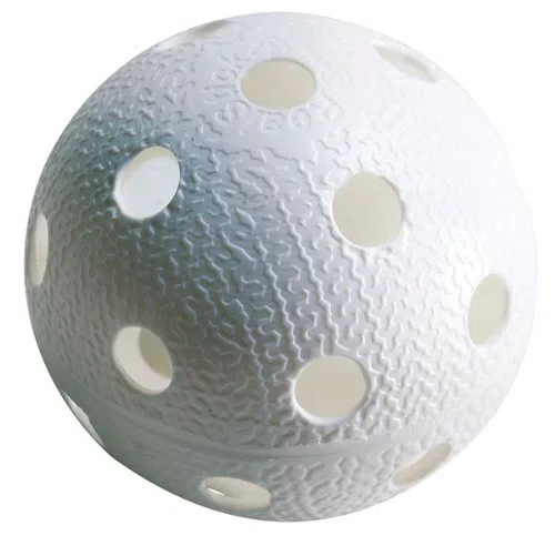 Kit de 6 pelotas de floorball, color blanco