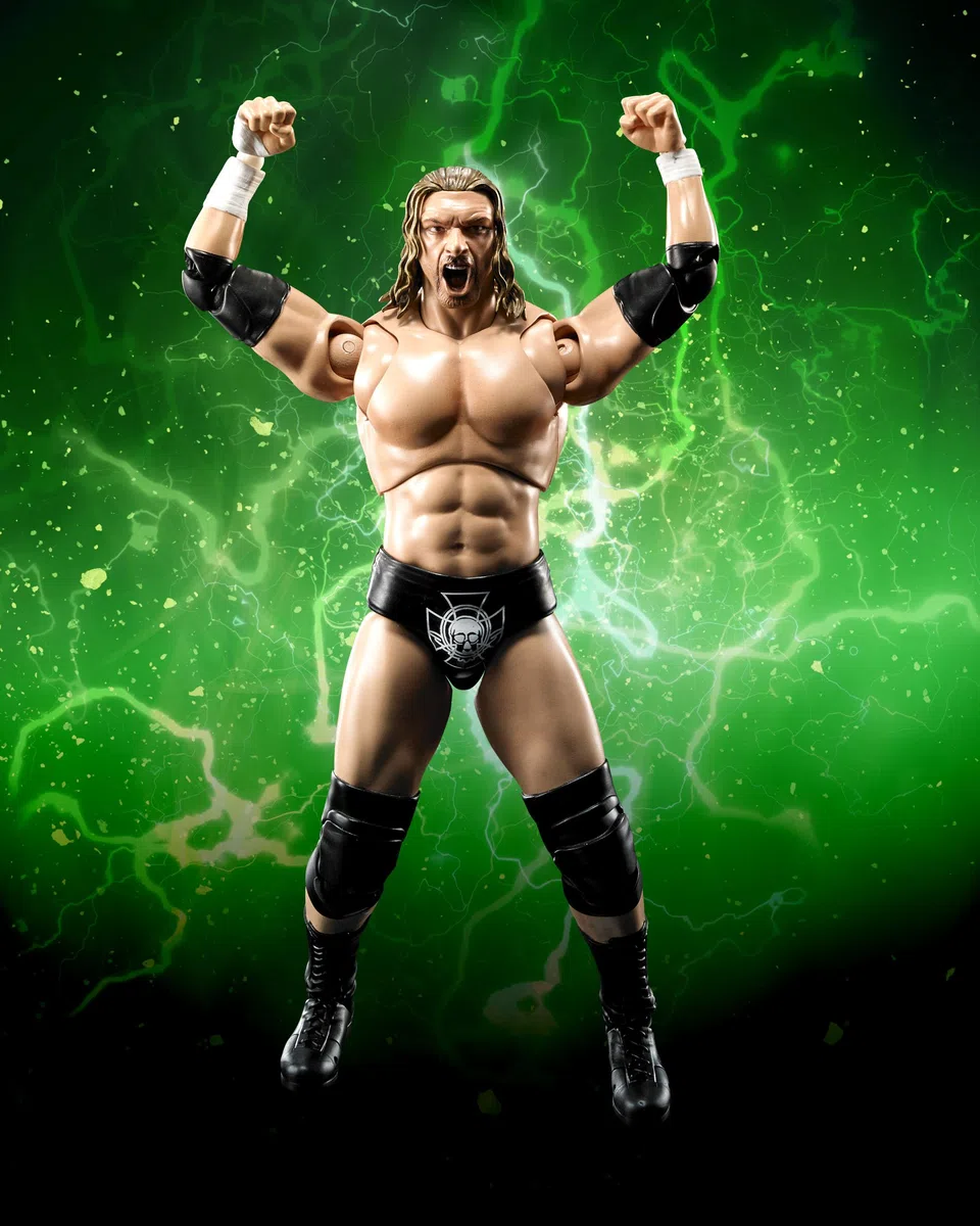 TAMASHII NATIONS Bandai S.H. Figuarts Triple WWE Figura de acción, 8 Pulgadas