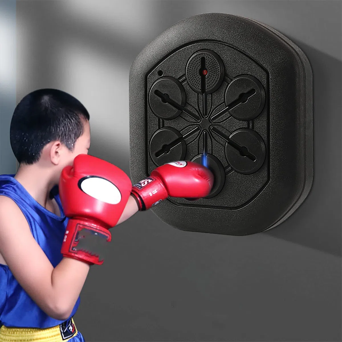 Máquina Musical para Pared, Equipo de Boxeo Electrónico de Música, Saco de Boxeo para Entrenamiento, para Niños Y Adultos, Liberación de Estrés
