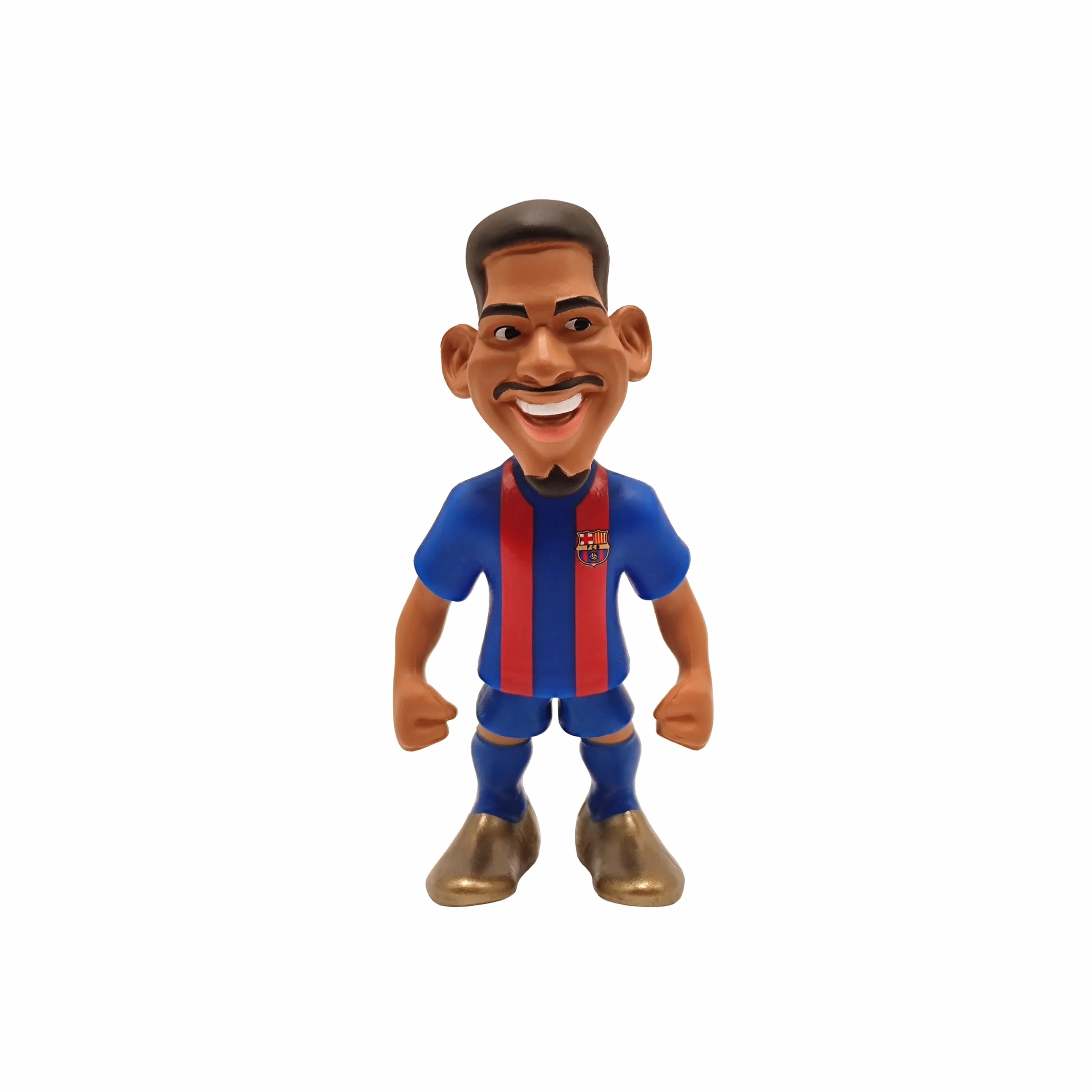 MINIX Collectible Figurines - 5-Pack of 7cm Soccer Players - A Miniature Marvel for Every Football Enthusiast. FC Barcelona, Araujo, TER Stegen, GAVI, Pedri, Lewandowski, 7cm