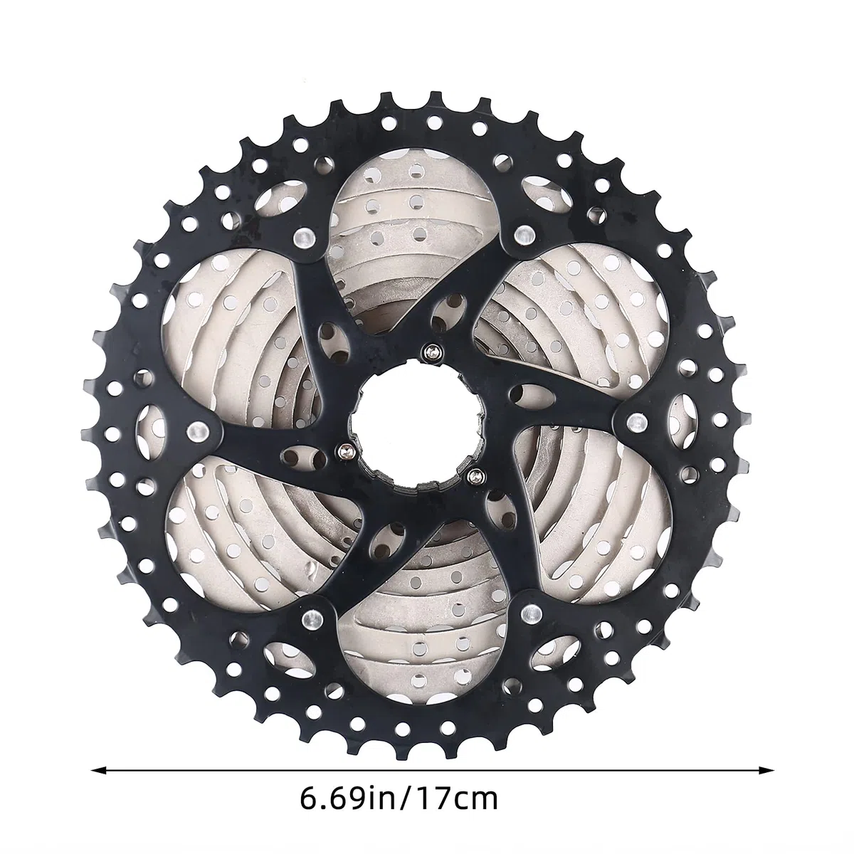 Cassette 10 velocidades, 11-42T, 10 velocidades, con Tornillo B Alargado, para Bicicleta de Carretera, Bicicleta de Carretera Plegable