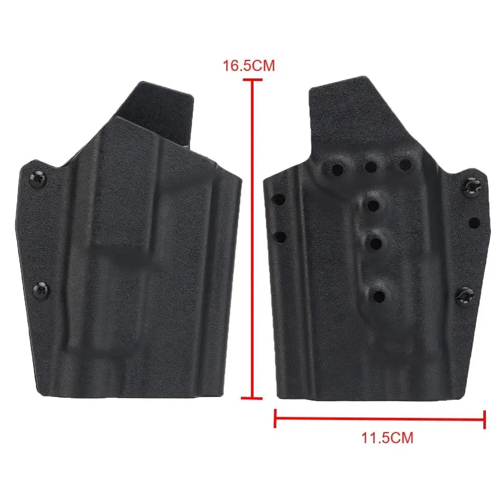 Kydex Funda Táctica Ligera para G 17/19/19X/45 con TLR-1 Linterna Pistola Funda De Liberación Rápida QLS Kit Airsoft Gear