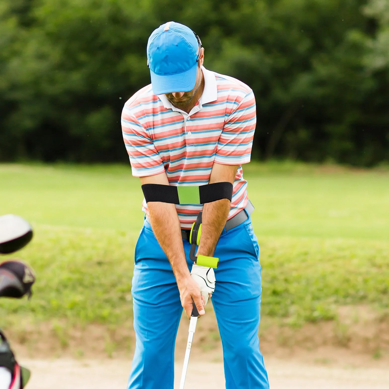 Entrenadores de Golf, Equipo de Práctica de Putting con Mecanismo Antideslizante para Mejorar el Swing