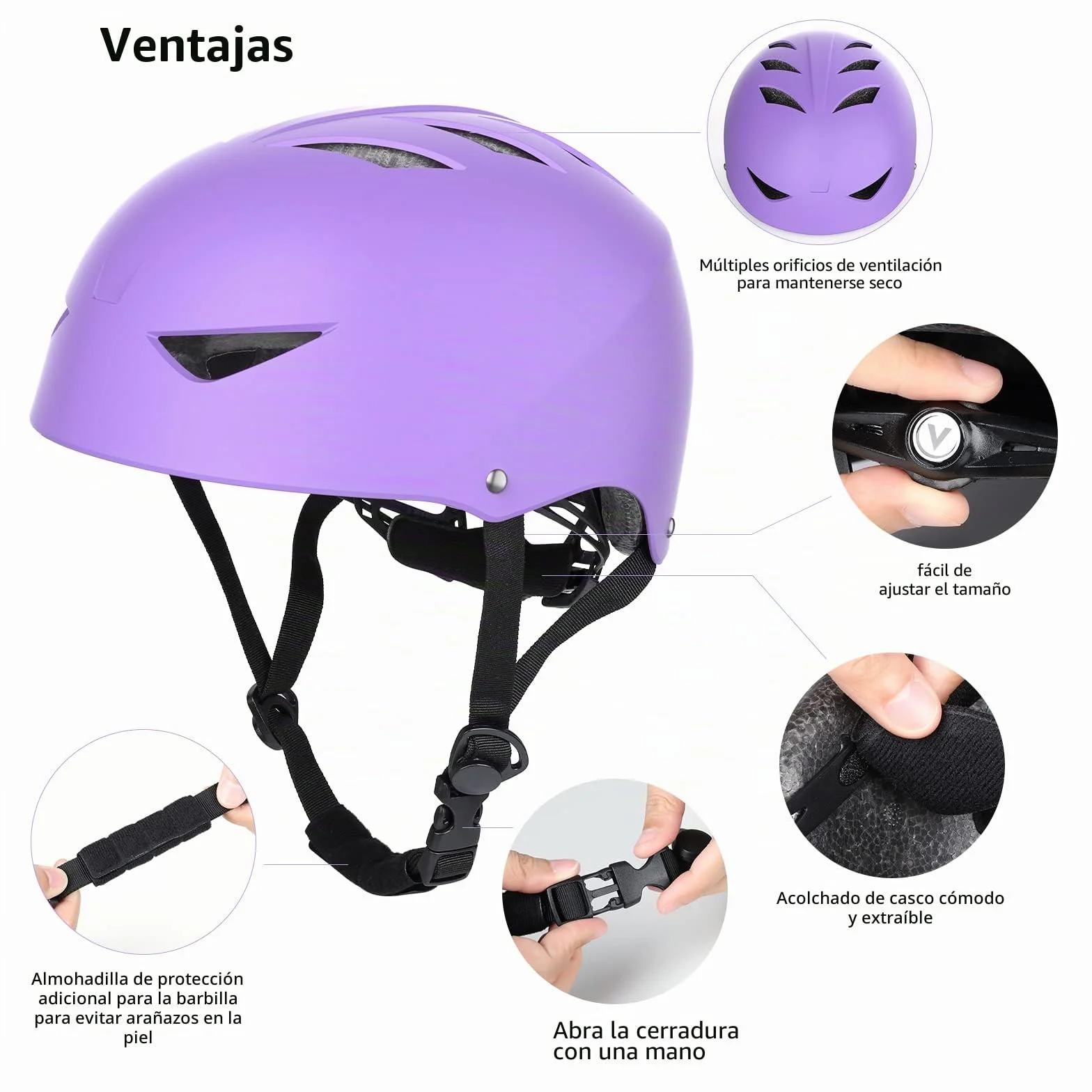 Set de Protección Patinaje Infantil Casco Ajustable Rodilleras Coderas para Ciclismo Monopatín Deportes Extremos