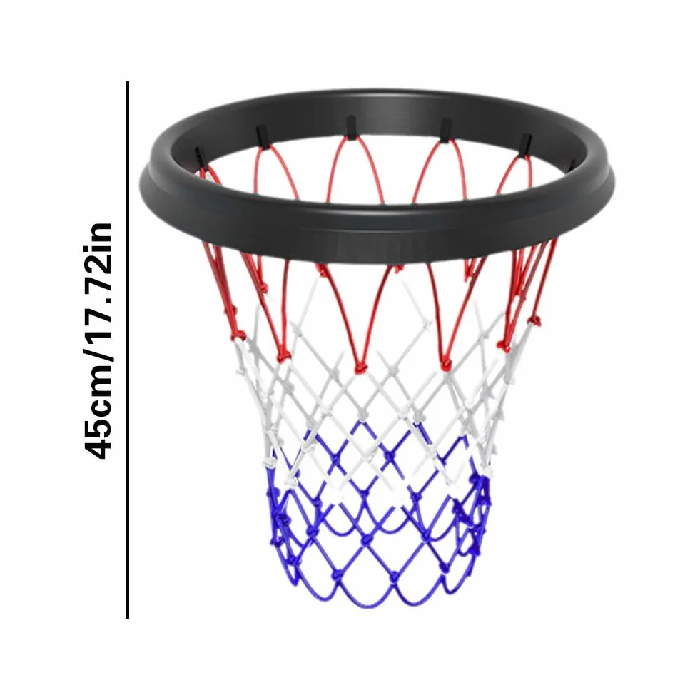 Red de baloncesto portátil desmontable de repuesto para aros sin borde ligera interiores exteriores