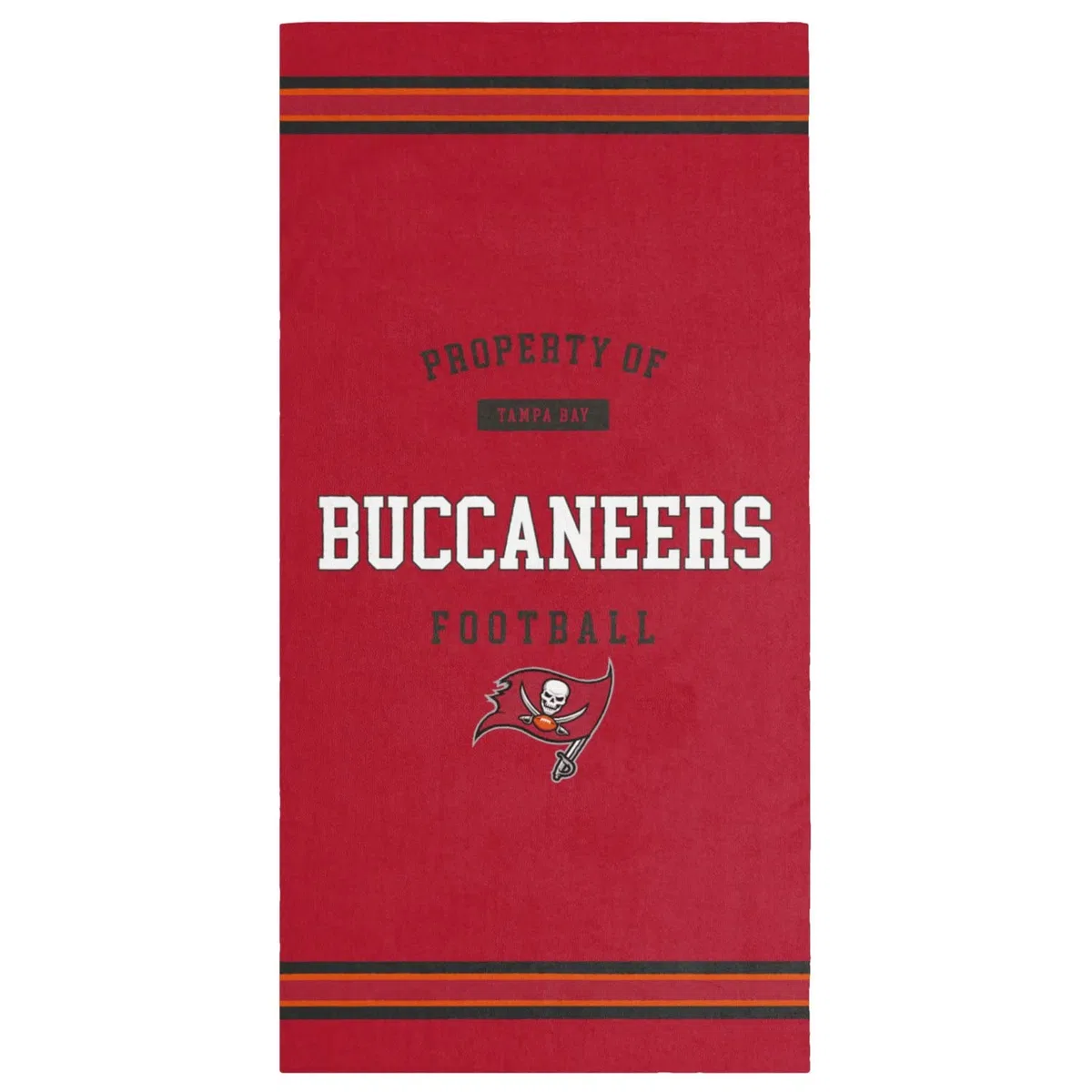 FOCO NFL - Toalla de playa PROPIEDAD DE Tampa Bay Buccaneers Football