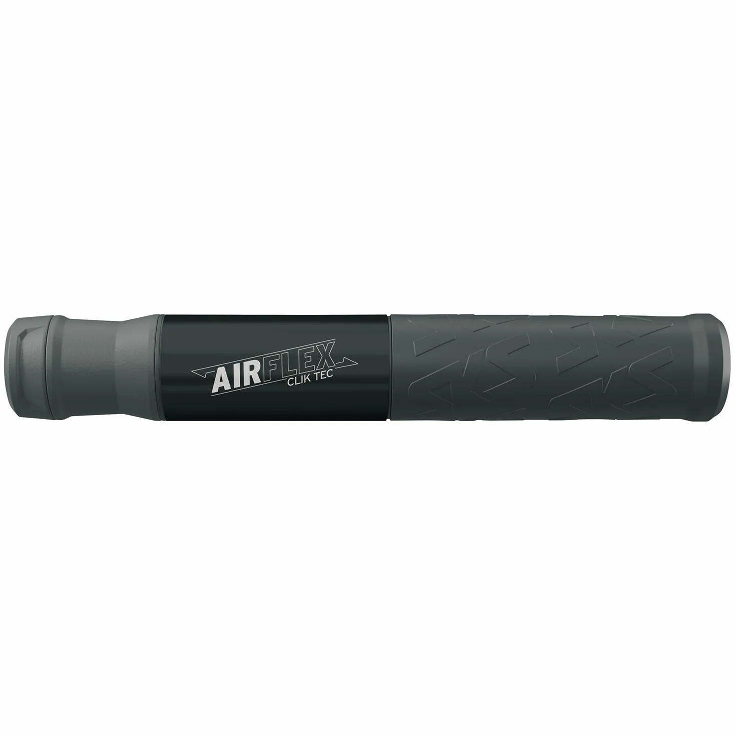 SKS Germany Airflex Explorer CLIK Tec - Minibomba para Bicicleta para Sistema CLIK Valve, Manguera Extensible con Cabezal de válvula CLIK Tec, Mango ergonómico con componentes Blandos, Color Negro