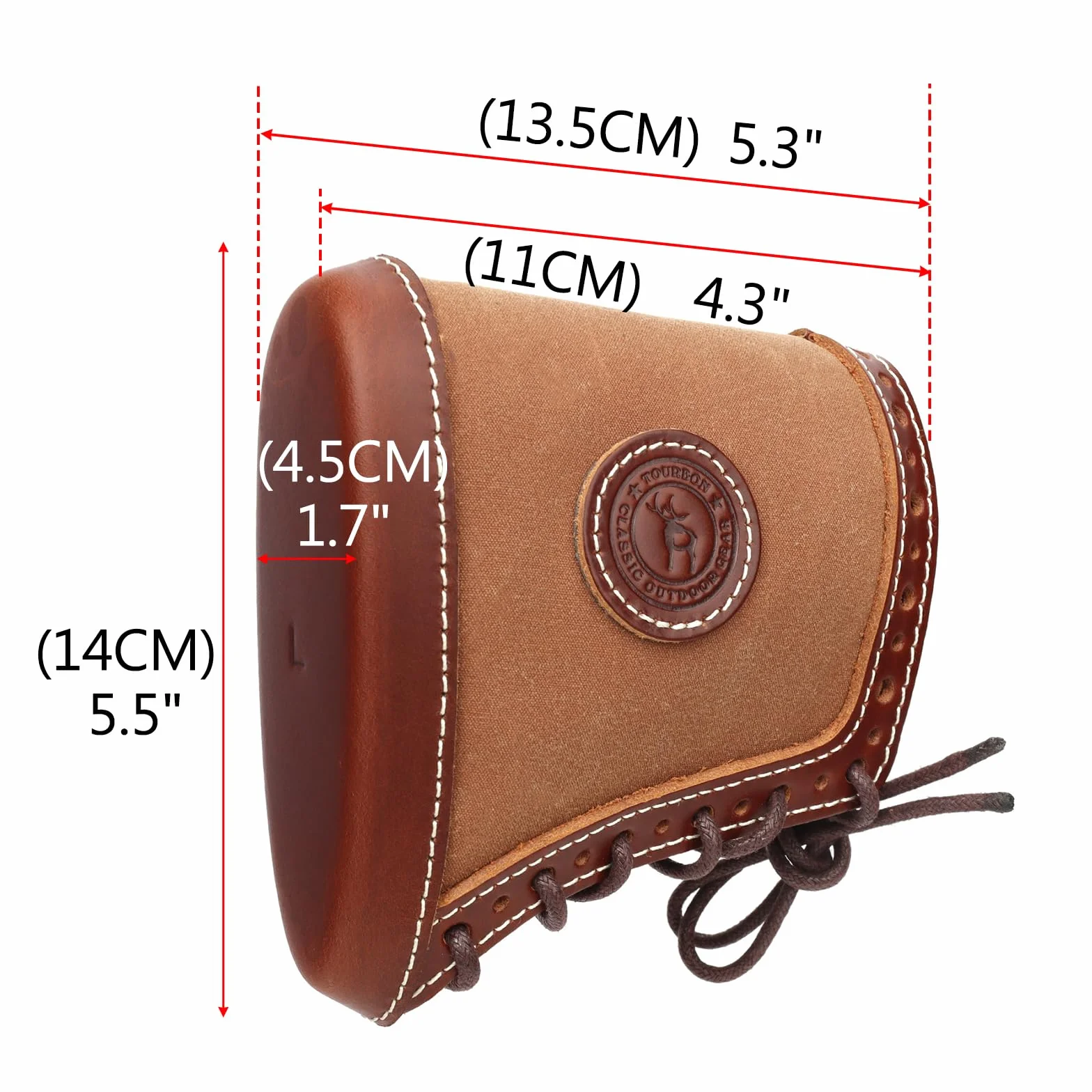 Almohadillas de cera de lona y cuero de retroceso para rifle de escopeta de rifle almohadilla de stock ajustable Buttsotck cubierta