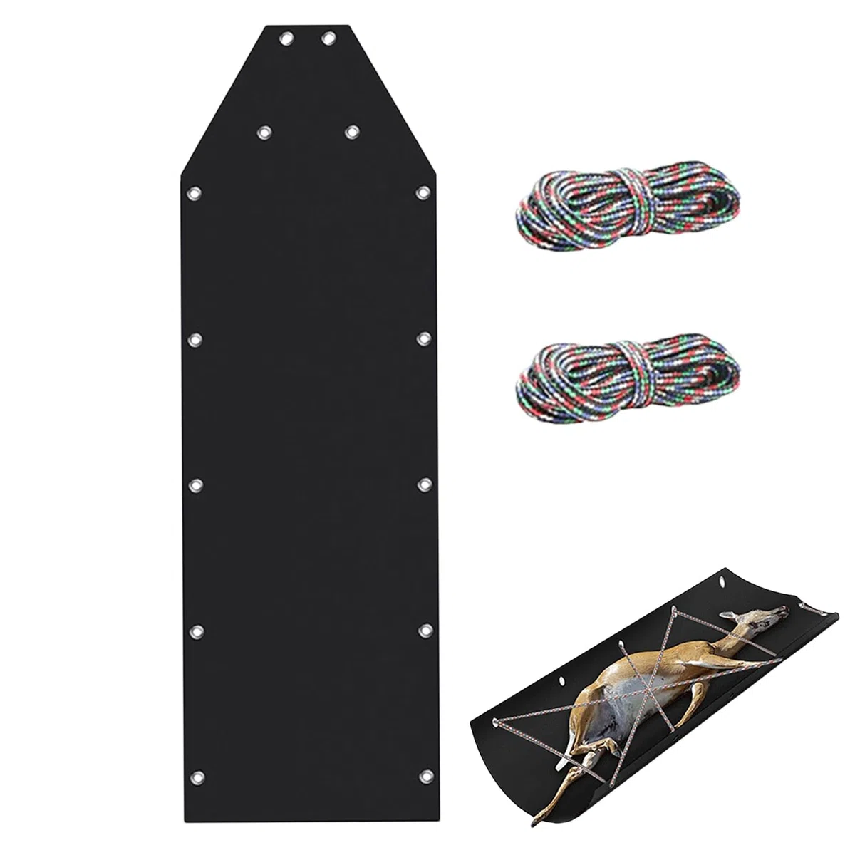 Trineo De Arrastre De Ciervos - Trineo De Caza Multiusos - Trineomuerto Resistente Arrastre De Ciervos, TrineoUtilitario Multiusos para Leña, En Hielo Y Equipo De Caza para Acampar