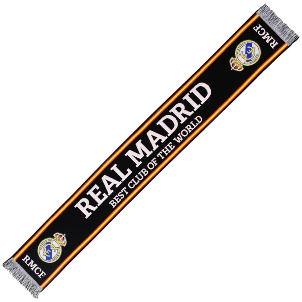 Real Madrid Pack Gorra, Bufanda y Termo Oficial; combinación Ideal para Mostrar tu pasión madridista con Estilo y funcionalidad.
