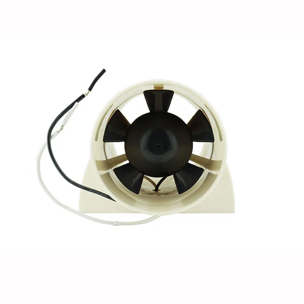 Riloer Soplador de aire en línea de 12 V con ventilador compacto de tubo de entrada de 75 MM/3 "para ventilación de cabina marina de galera de motor de sentina de barco