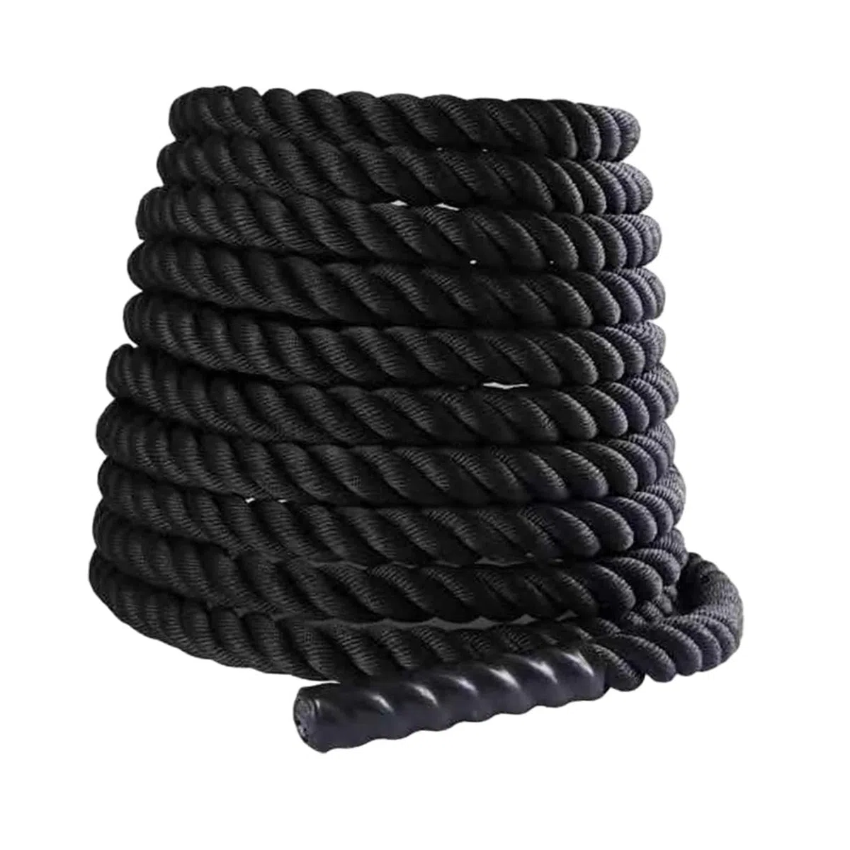 Cuerda de Batalla Cuerda de Ejercicio Cuerda de Escalada Duradera Cuerda de Entrenamiento Ejercicio Cuerdas Pesadas, 25 mm x 2.8 m Negro