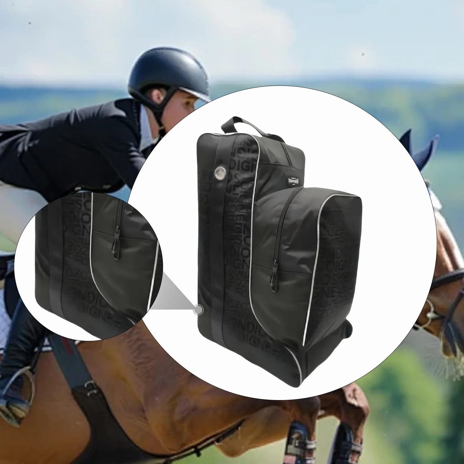 Bolsa para Botas de Equitación de Tela Oxford Impermeable