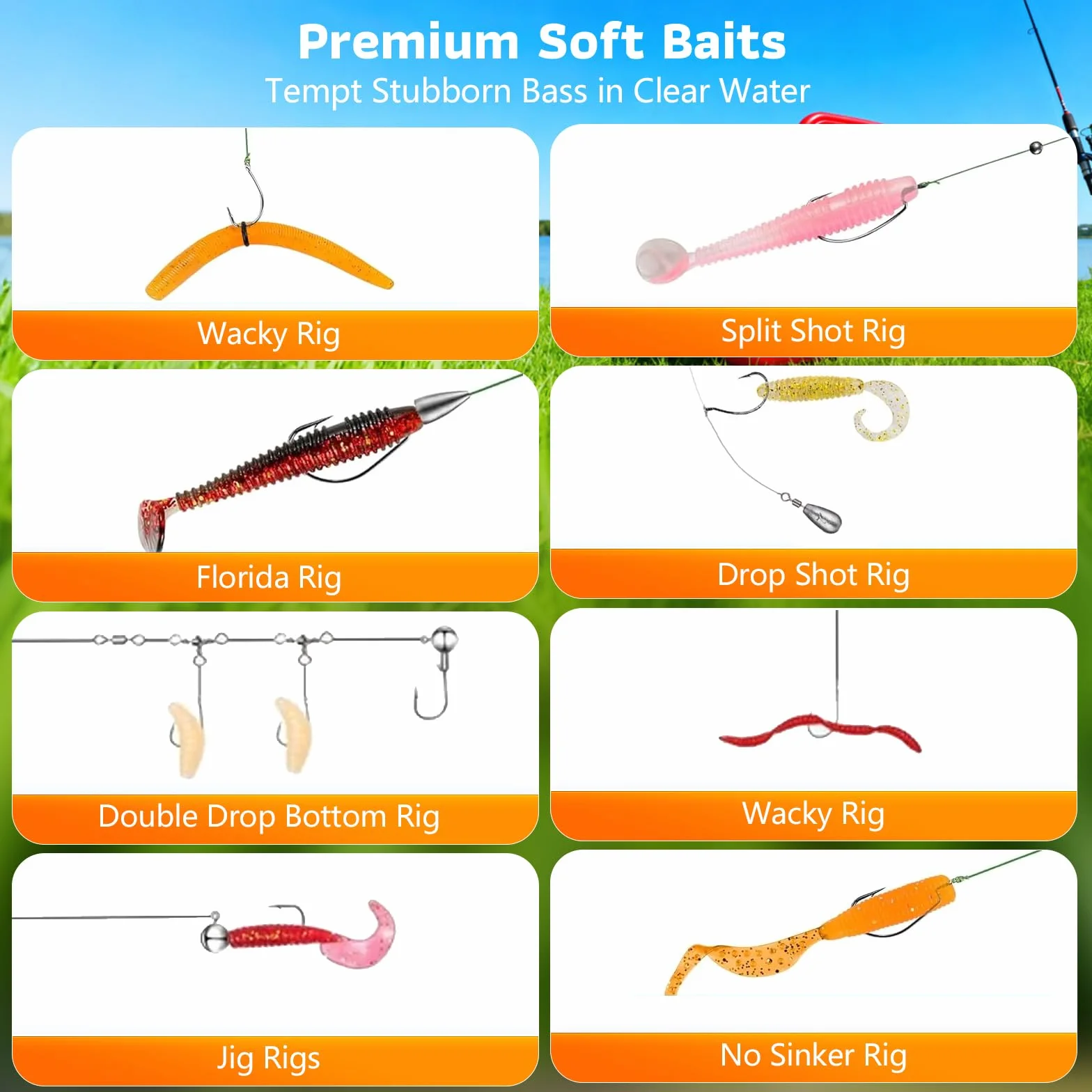 Juego de accesorios de pesca de 314 piezas con caja de cebo, juego de señuelos de pesca y juego de herramientas con clips de labios, removedor de ganchos, intermitentes de cuchara, spinner, jigs